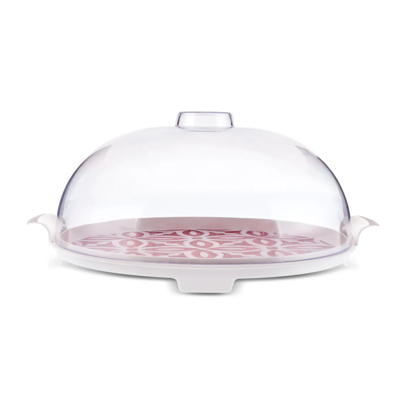 Karaca Jofy 2-Piece Cake Dome, 35cm, Red - Image 2
