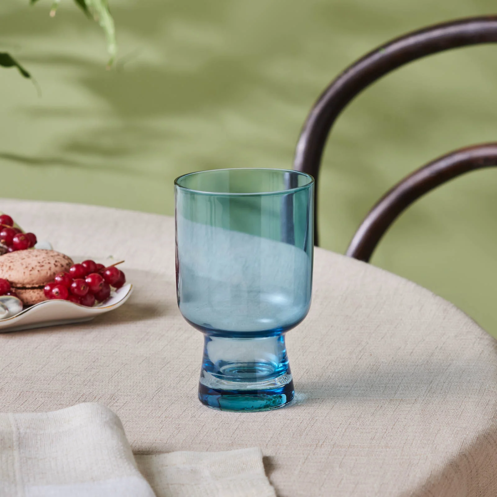 Karaca Julia Tumbler Glass, 340ml, Blue