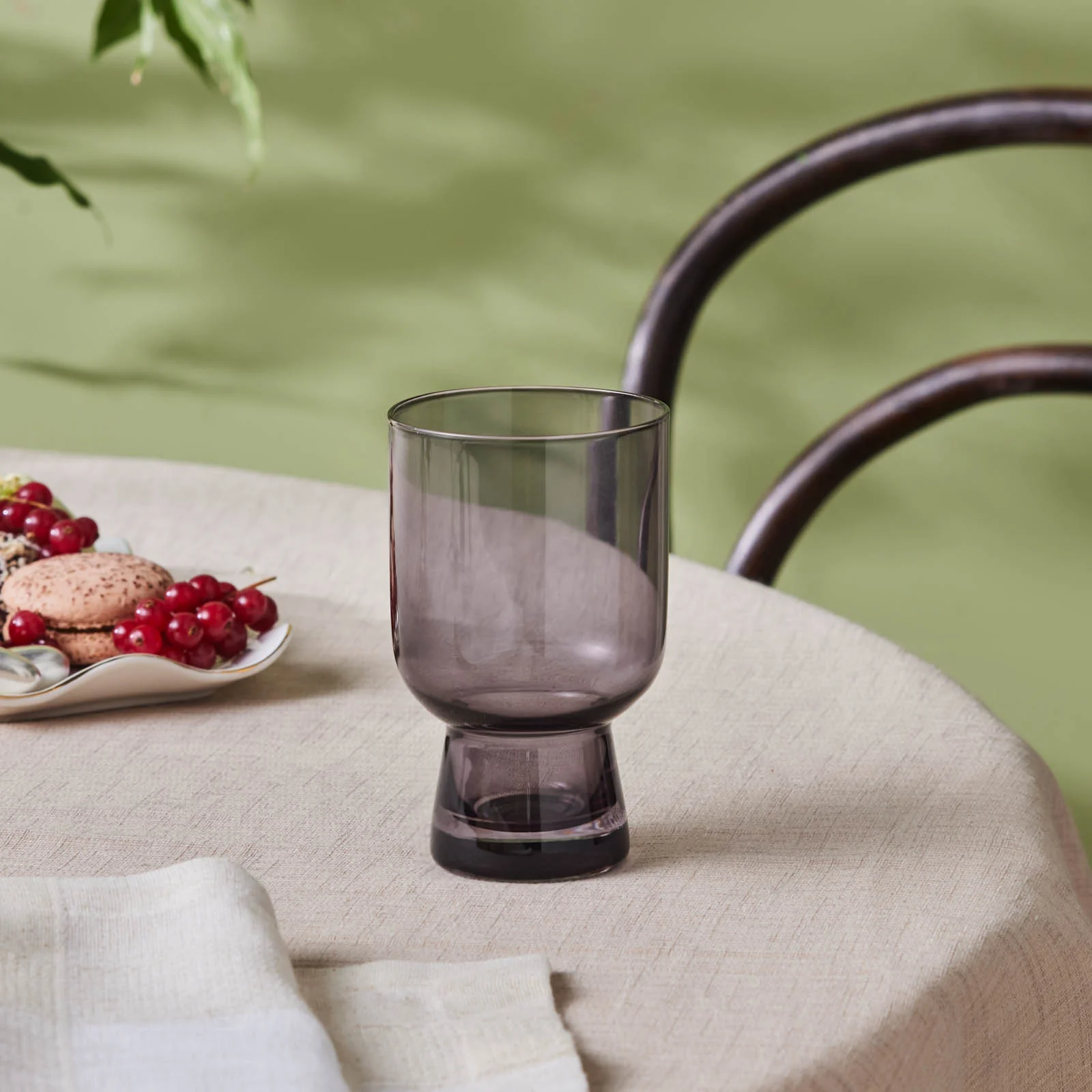 Karaca Julia Tumbler Glass, 340ml, Grey