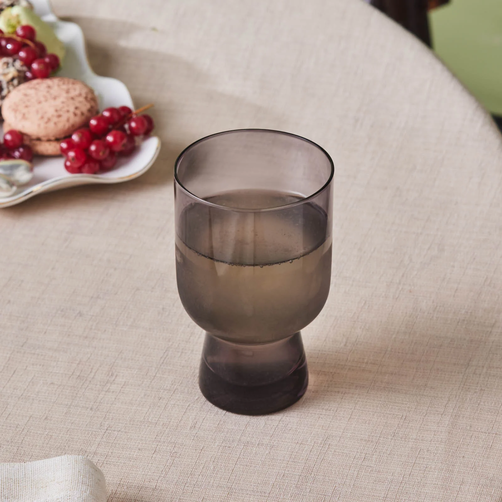Karaca Julia Tumbler Glass, 340ml, Grey - Image 2