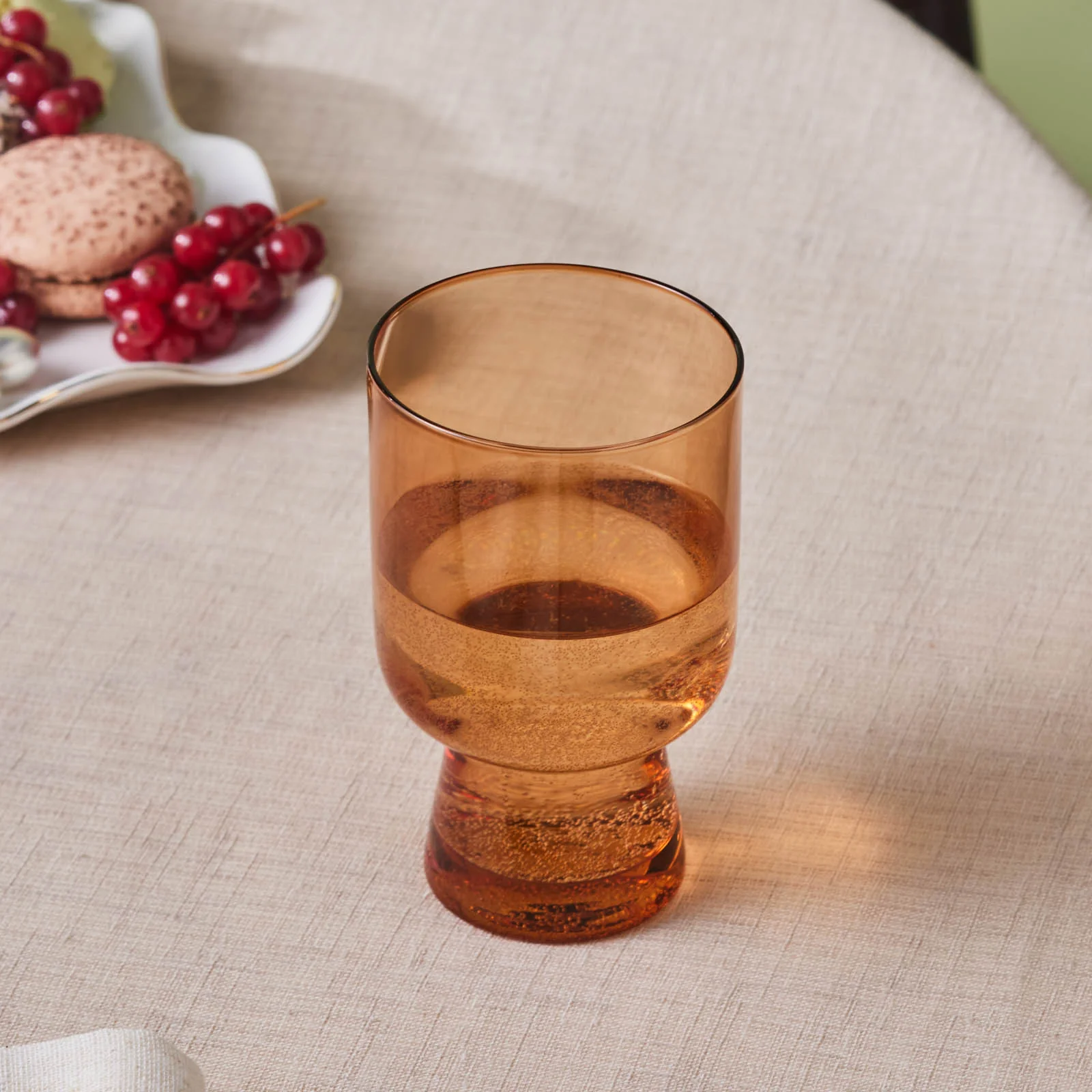 Karaca Julia Tumbler Glass, 340ml, Amber - Image 2