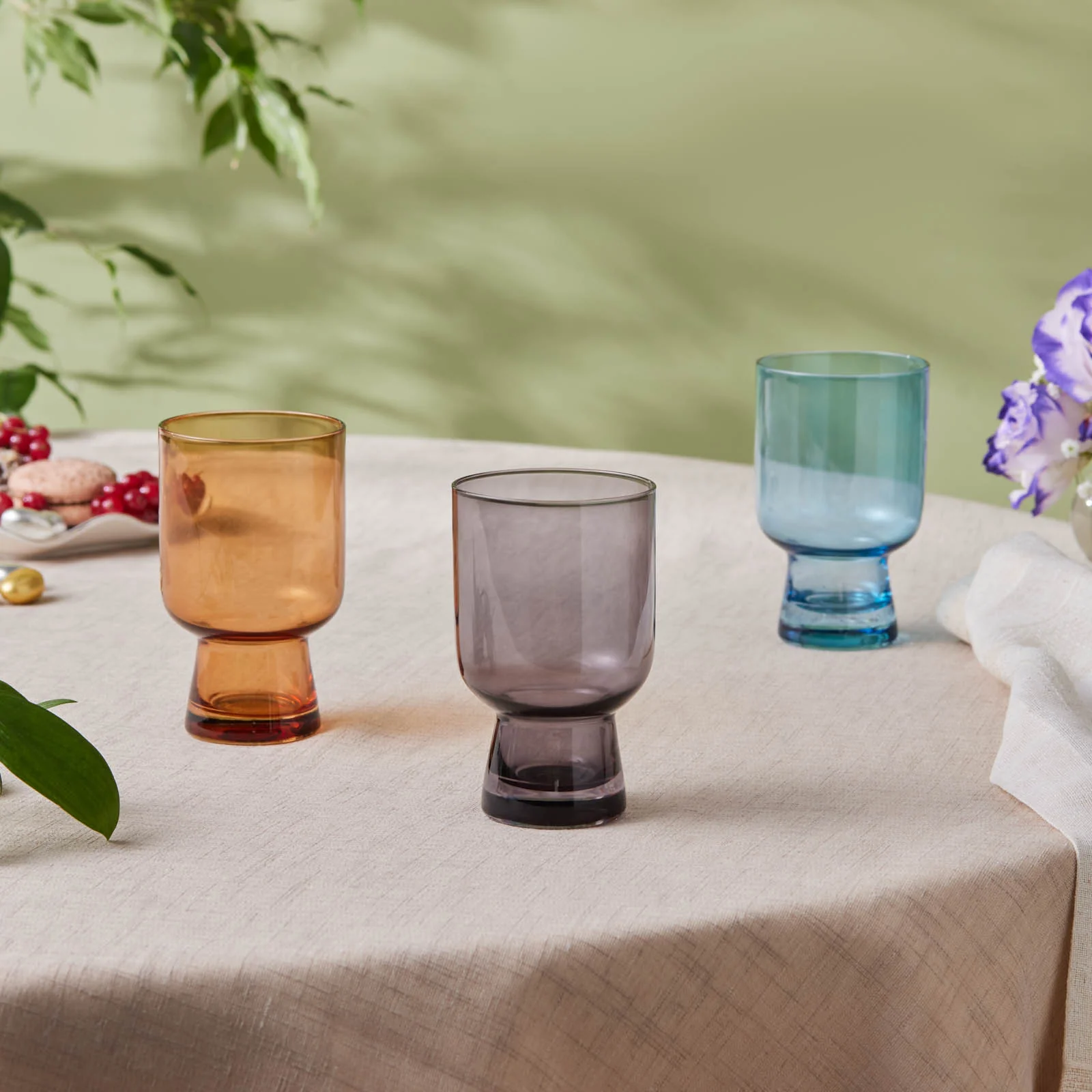 Karaca Julia Tumbler Glass, 340ml, Amber - Image 4