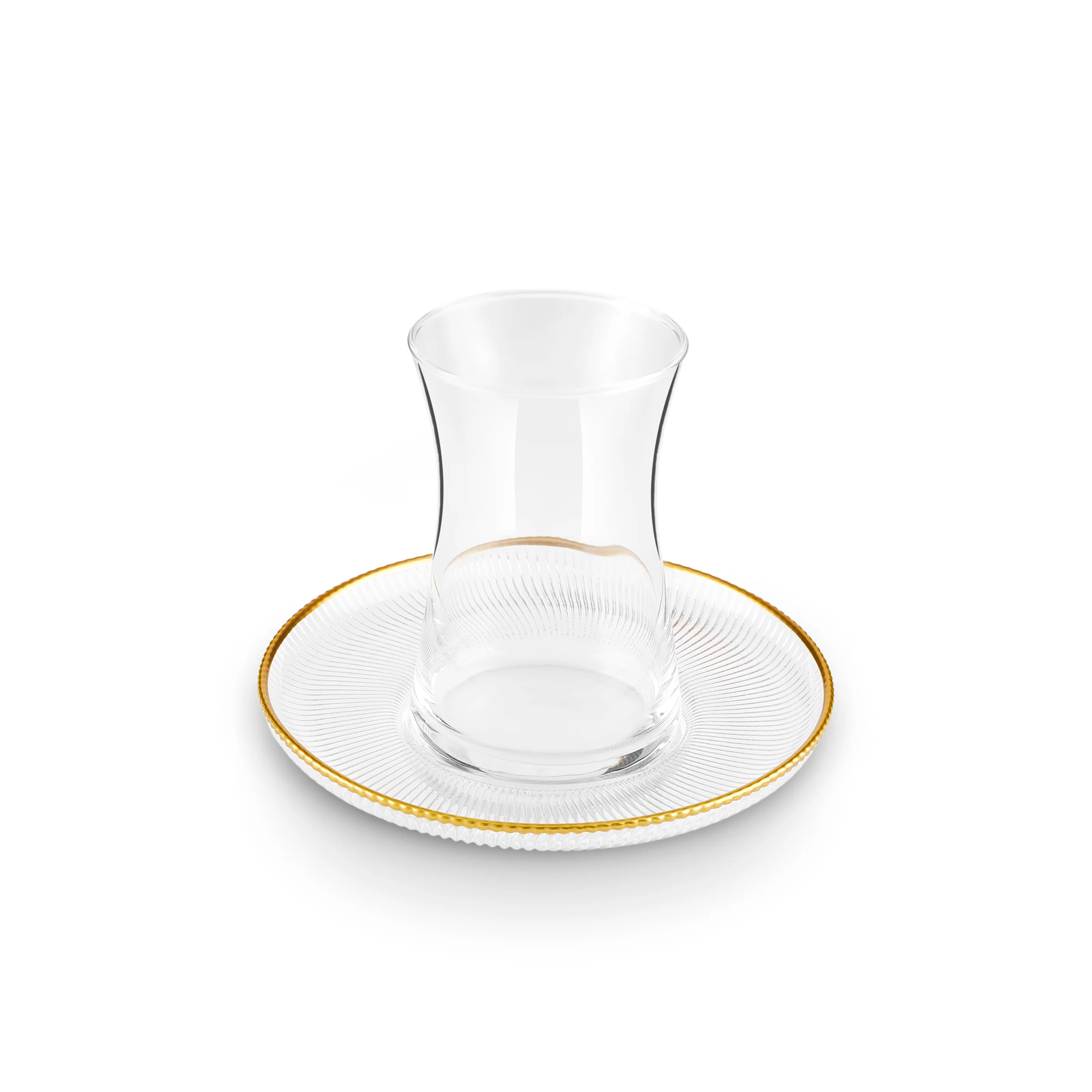 Karaca Juliet 12-Piece Turkish Tea Set for 6 People, 170ml, Gold - Image 8