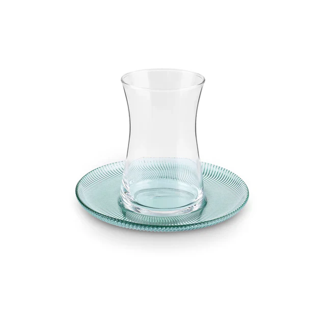 Karaca Juliet 12-Piece Turkish Tea Set for 6 People, Green - Image 9