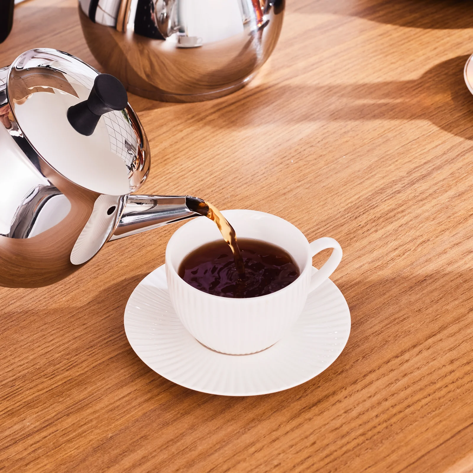 Karaca Kayra Stainless Steel Induction Teapot Set, Medium, Black Silver - Image 7