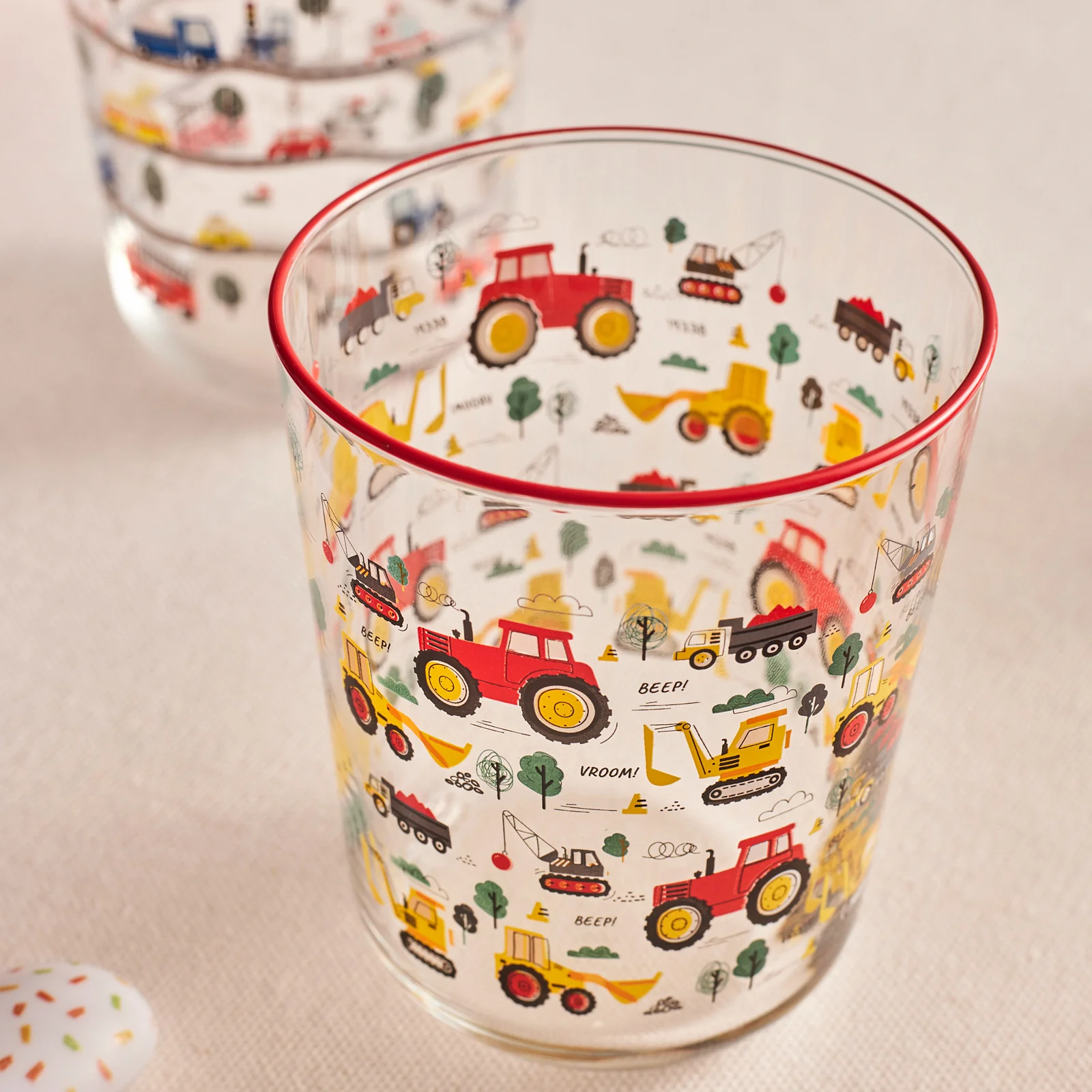 Karaca Kids 3-Piece Tumbler Glass Set, 315ml, Boy, Pink - Image 5