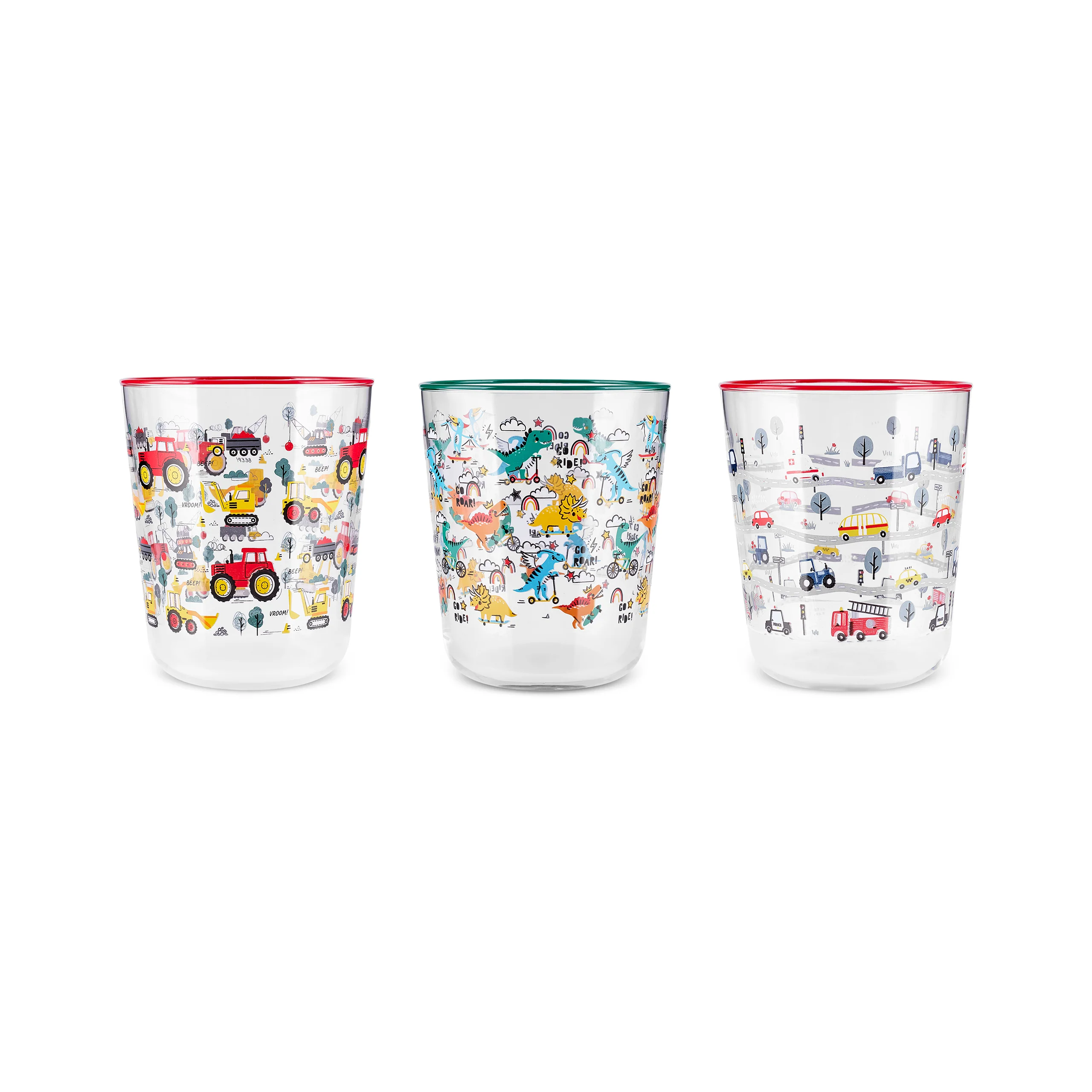 Karaca Kids 3-Piece Tumbler Glass Set, 315ml, Boy, Pink - Image 6