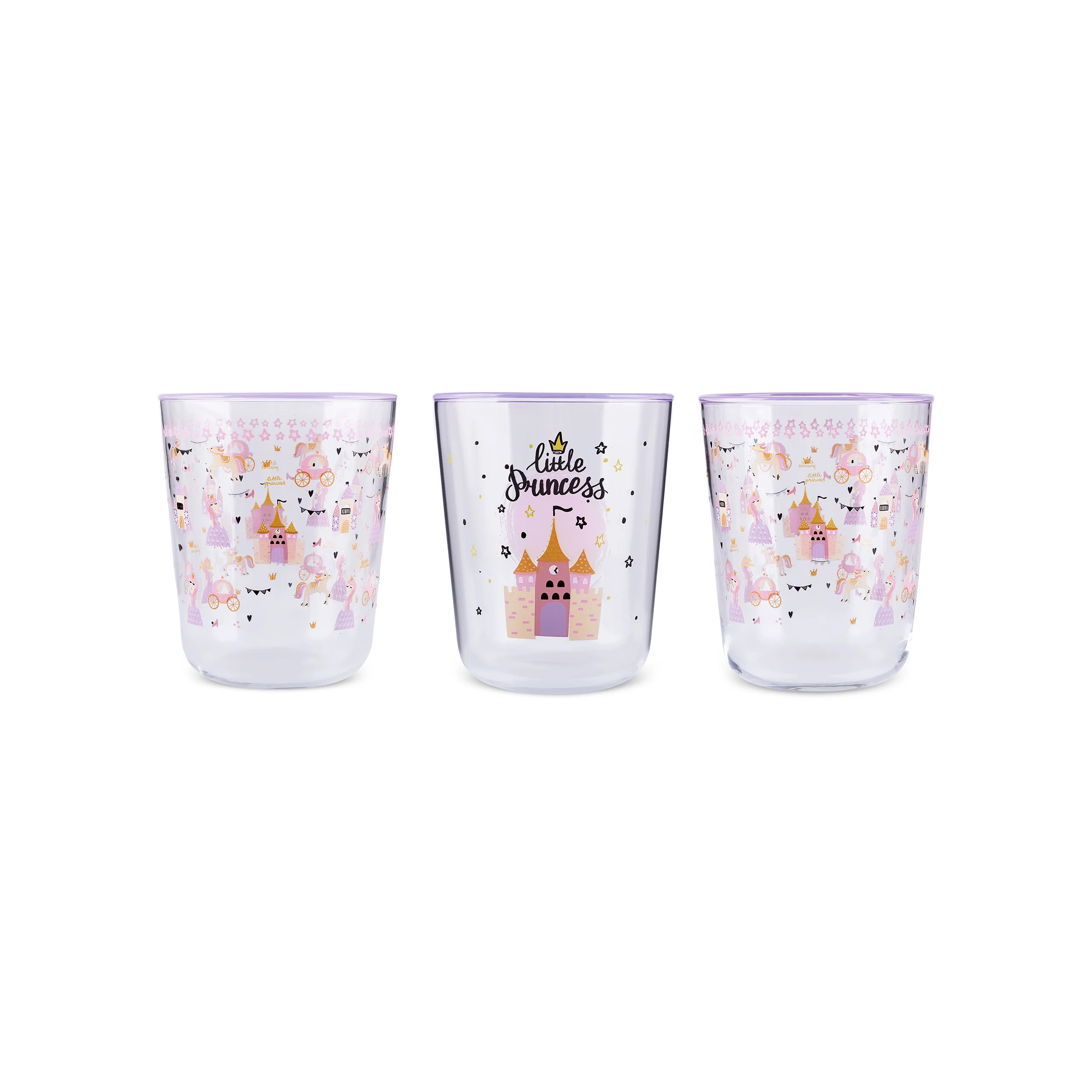 Karaca Kids 3-Piece Tumbler Glass Set, 315ml, Girl, Pink - Image 6