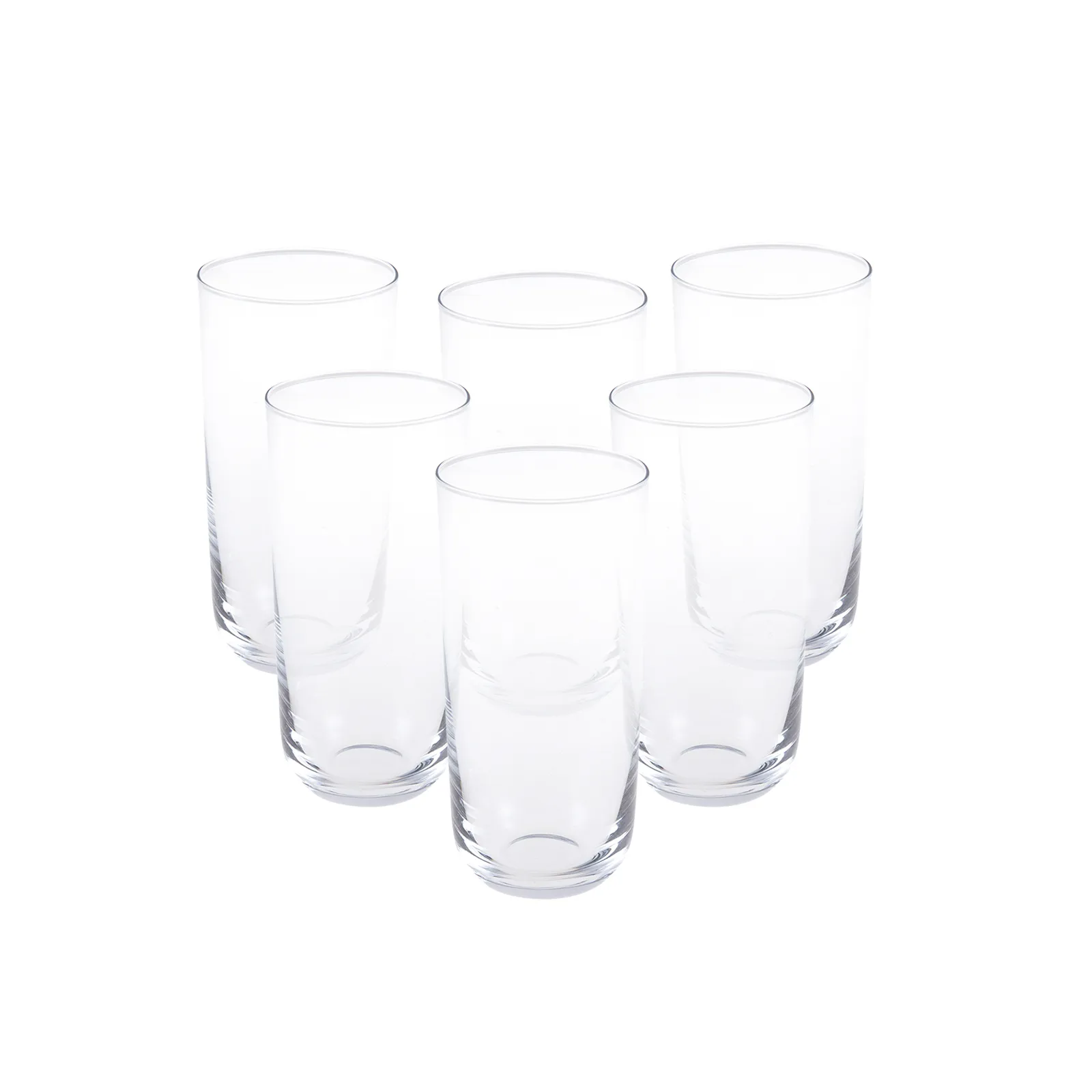 Karaca Krs 6 Piece Glass Highball Glass Set, 370ml, Clear - Image 2
