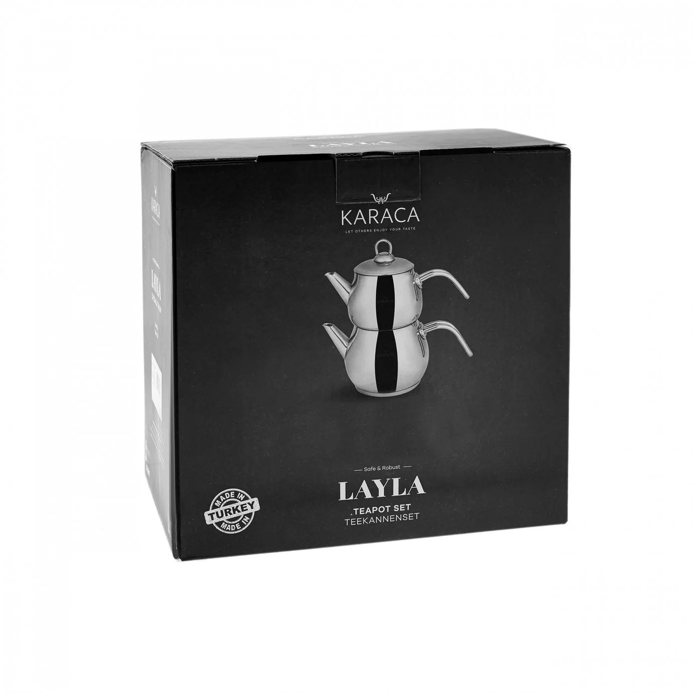 Karaca Layla Stainless Steel Induction Teapot Set, Midi, Silver - Image 9