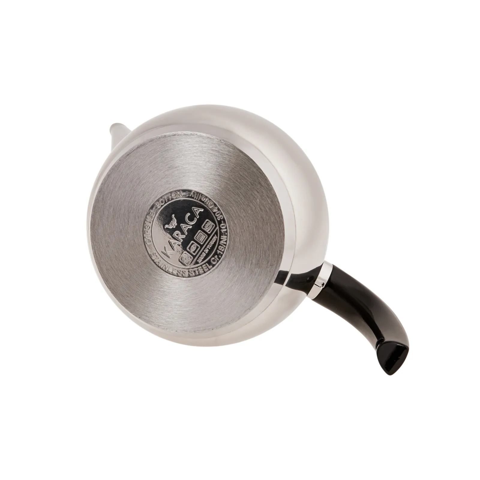 Karaca Layla Stainless Steel Teapot Set, Medium, Silver Black - Image 3