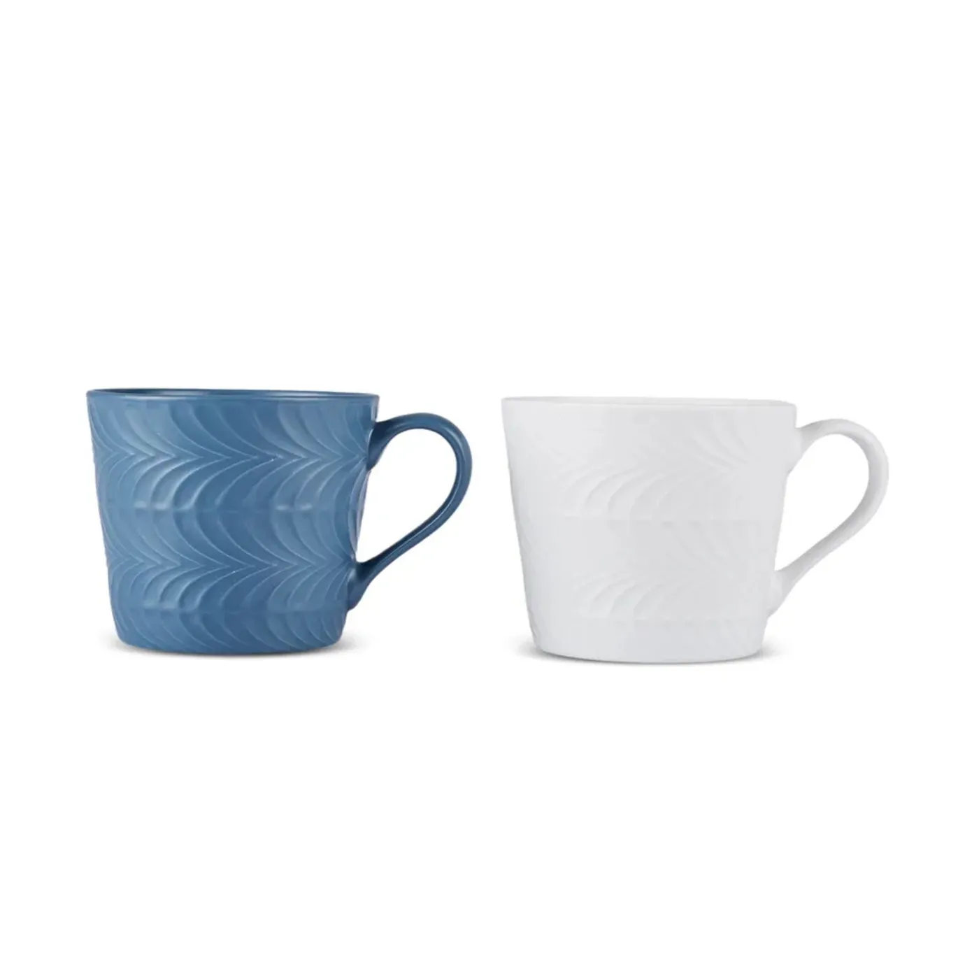 Karaca Lily 2-Piece Mug Set, 320 ml,Blue, White - Image 2