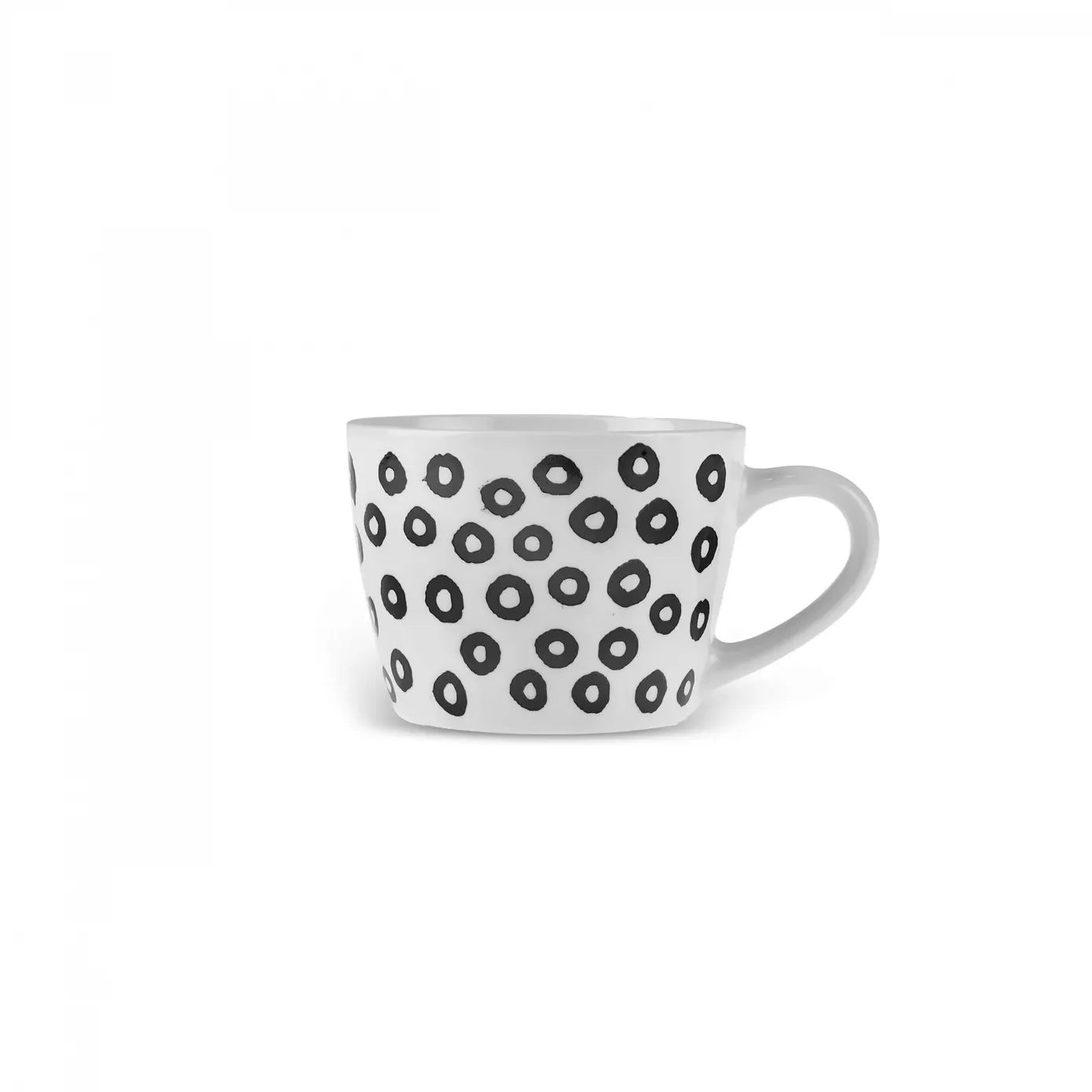 Karaca Linda Patterned Porcelain Mug, 350ml, Black - Image 3