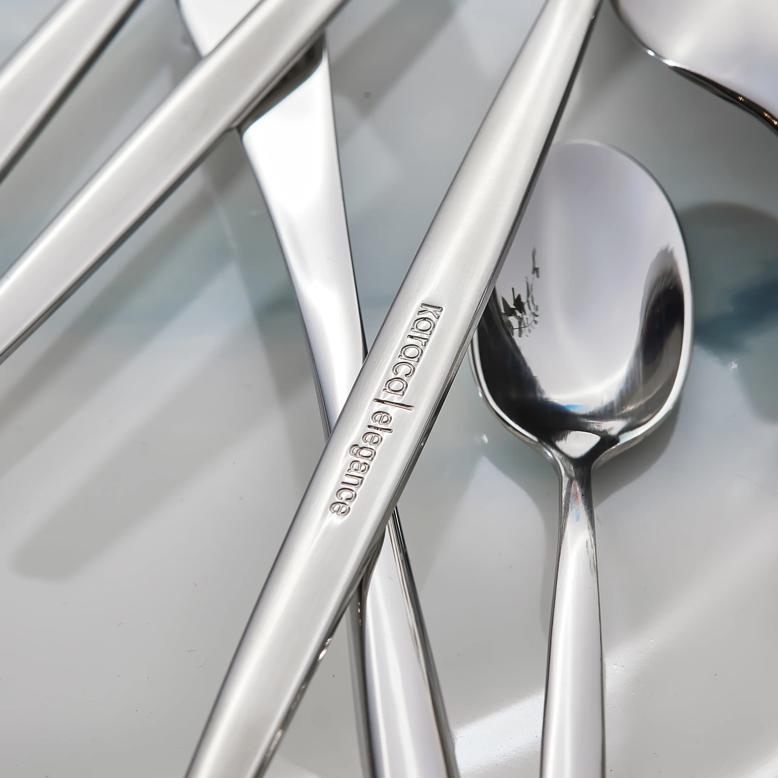 Karaca Lizbon 30-Piece Stainless Steel Cutlery Set for 6 People, Silver - Image 6