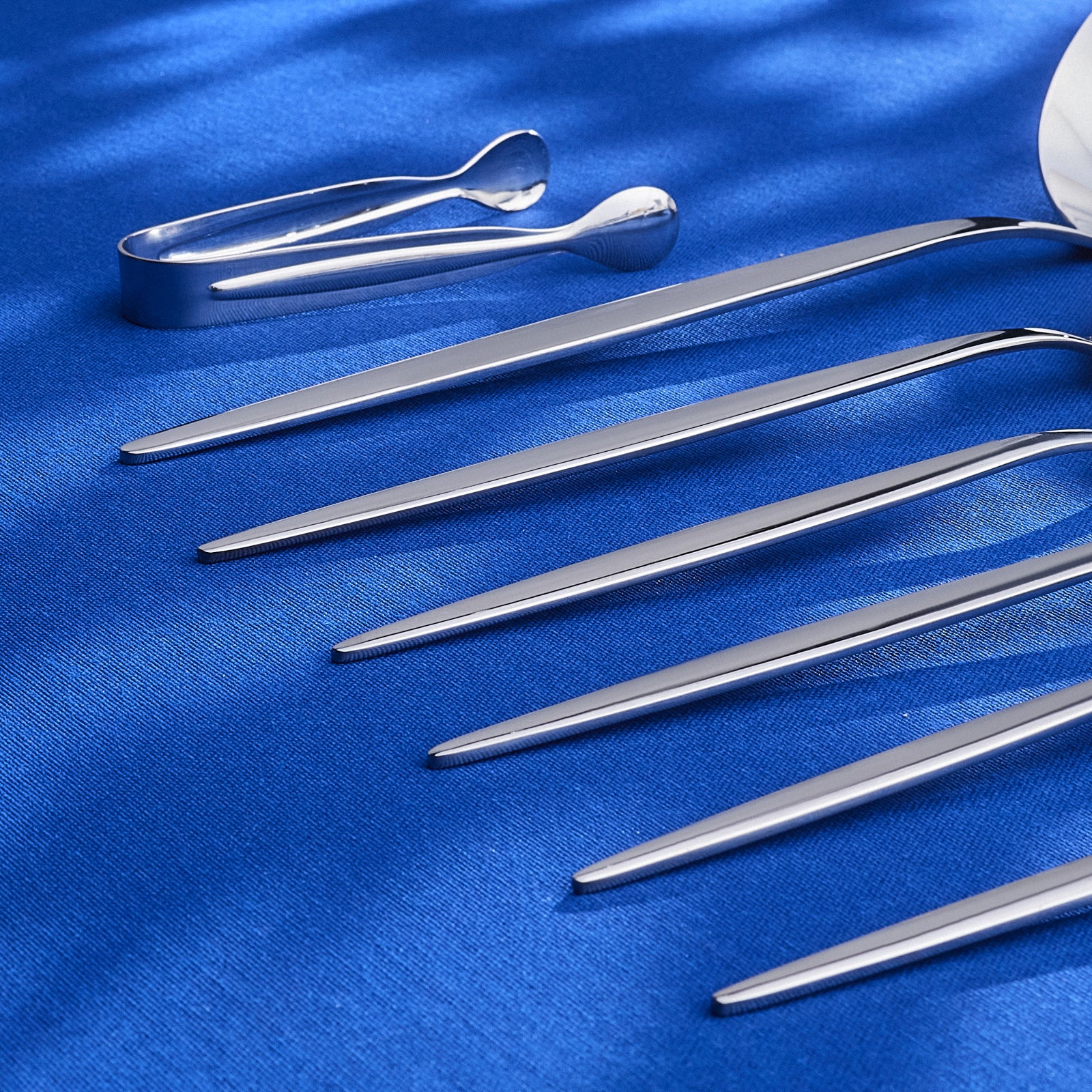 Karaca Lizbon 7-Piece Stainless Steel Boxed Serving Set, Silver - Image 5