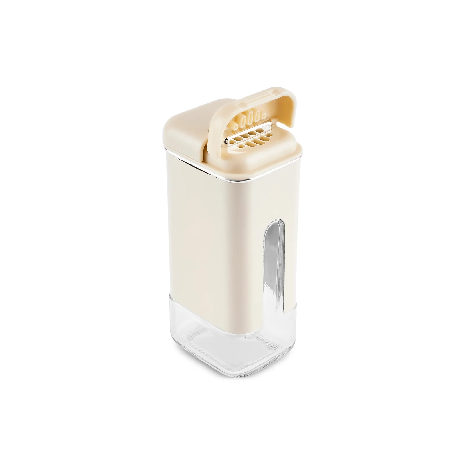 Karaca Luminous 3-Piece Glass Salt and Pepper Shaker, Cream - Image 6