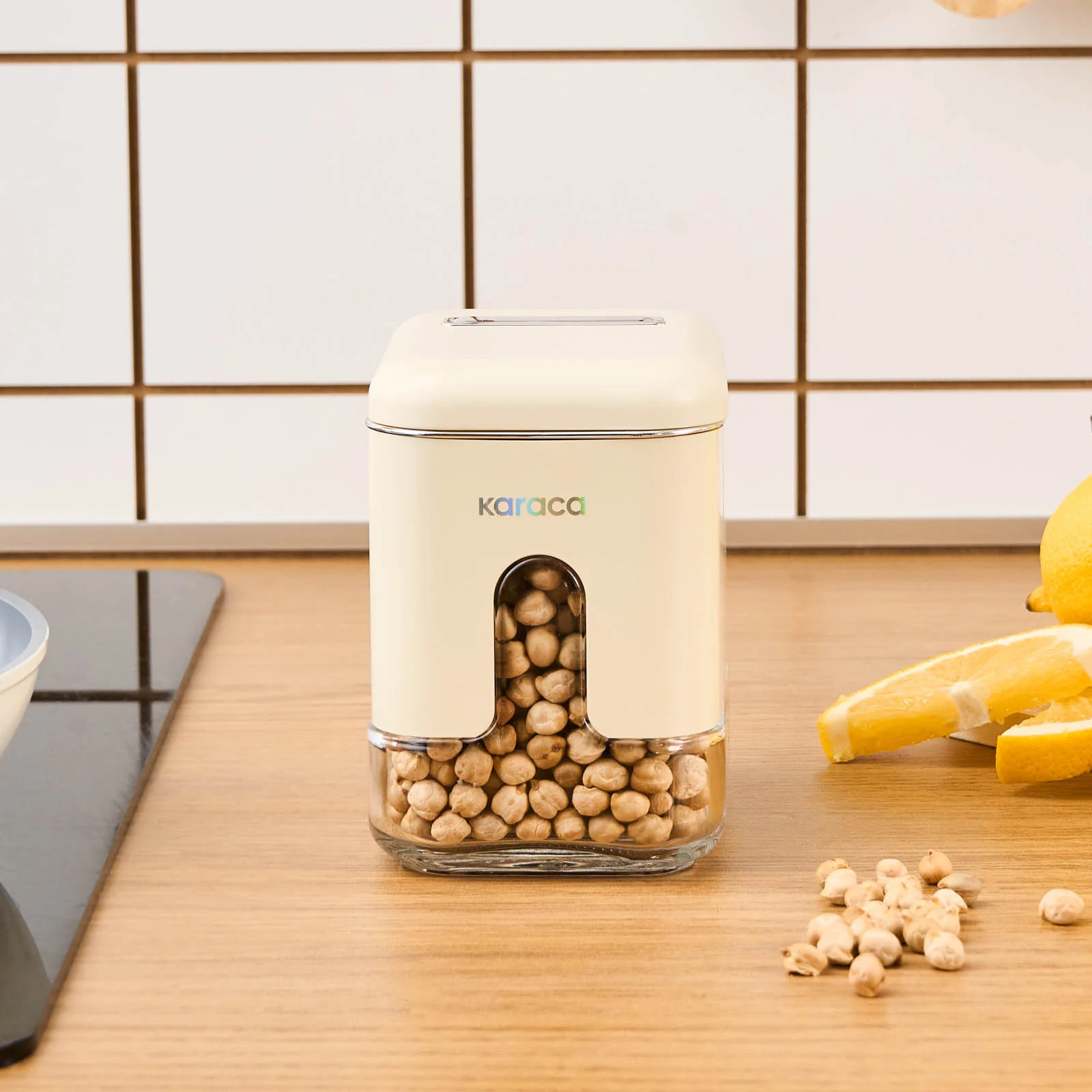 Karaca Luminous Storage Jar, 480ml, Cream - Image 3