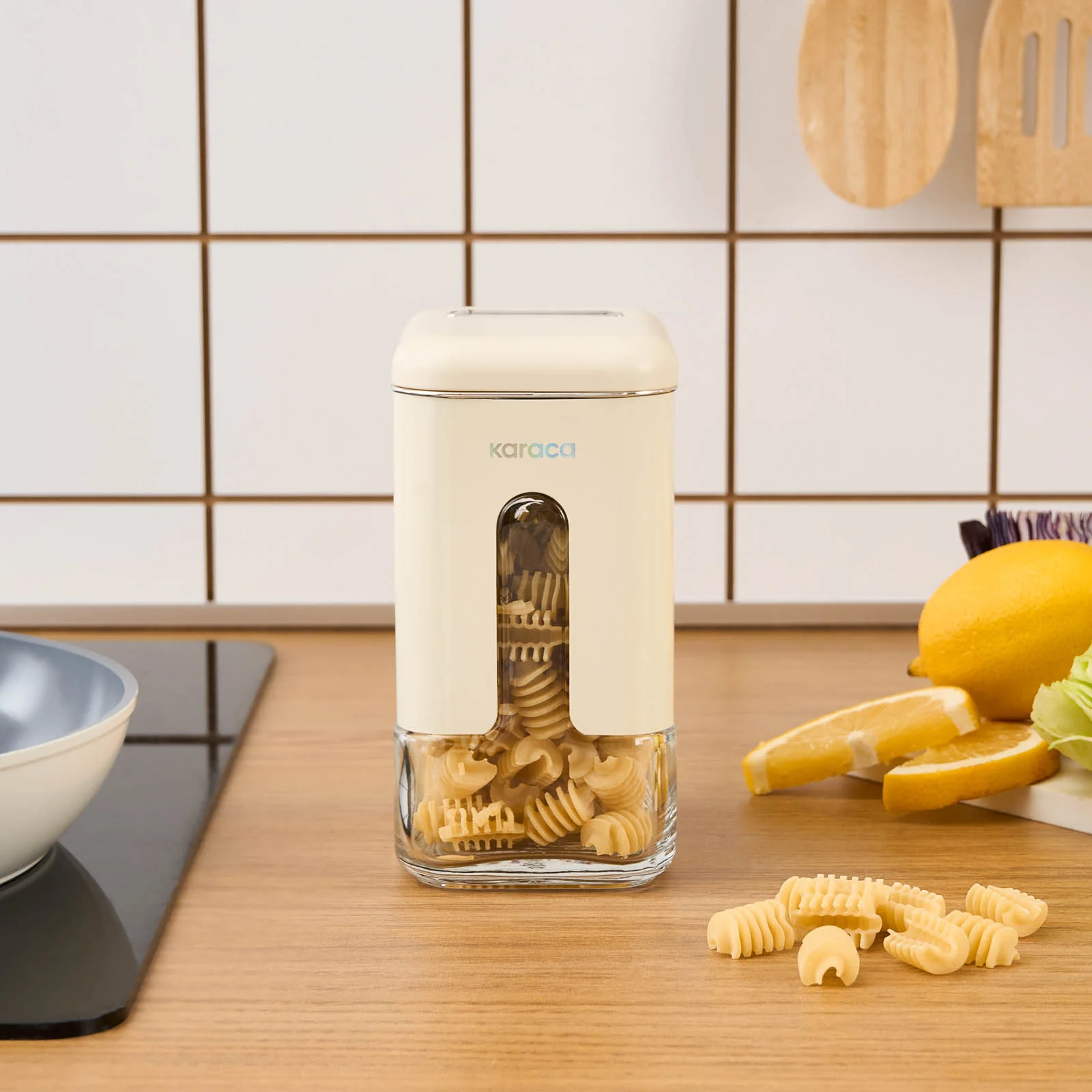 Karaca Luminous Storage Jar, 750ml, Cream - Image 2