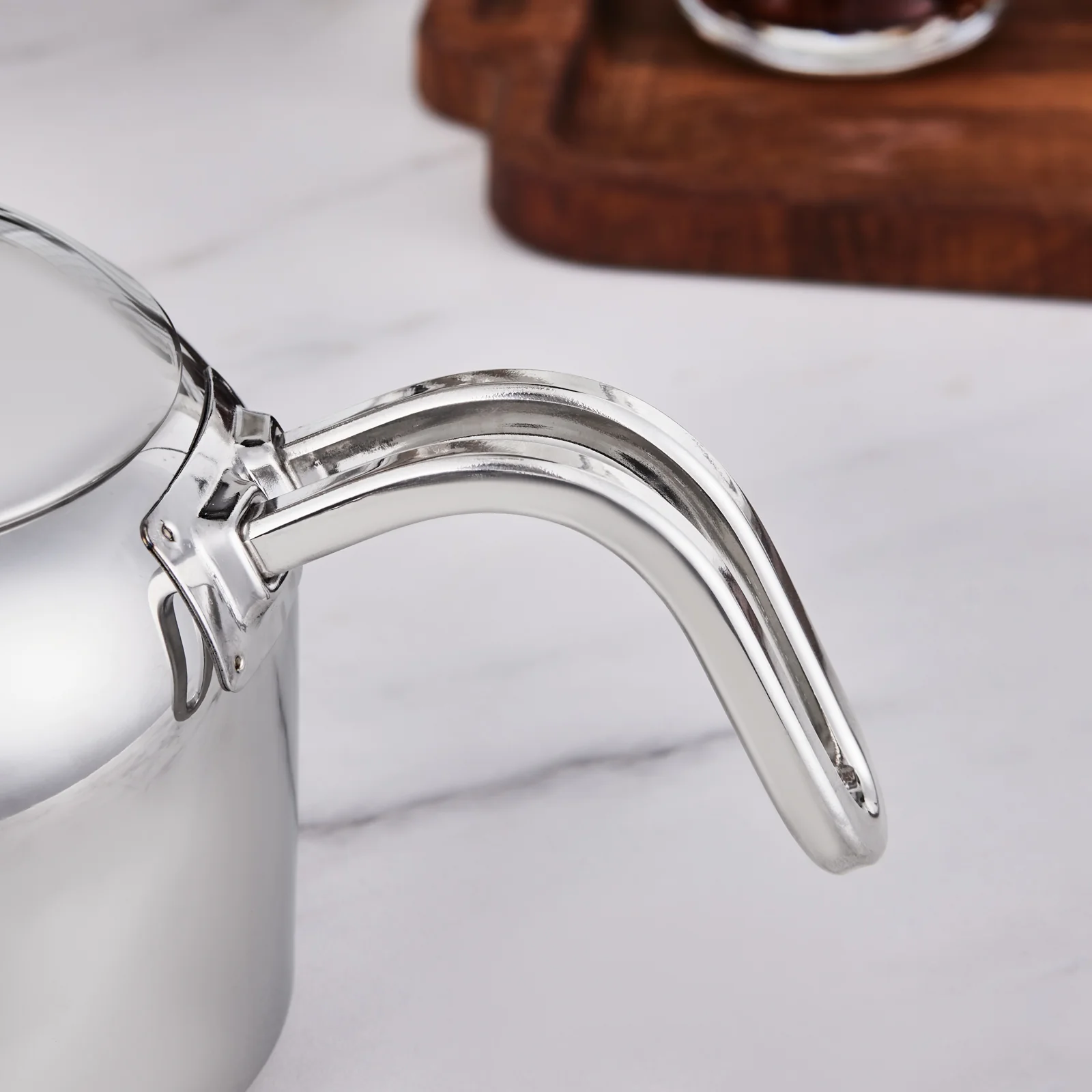 Karaca Manes Stainless Steel Induction Teapot Set, Medium, Metal - Image 6
