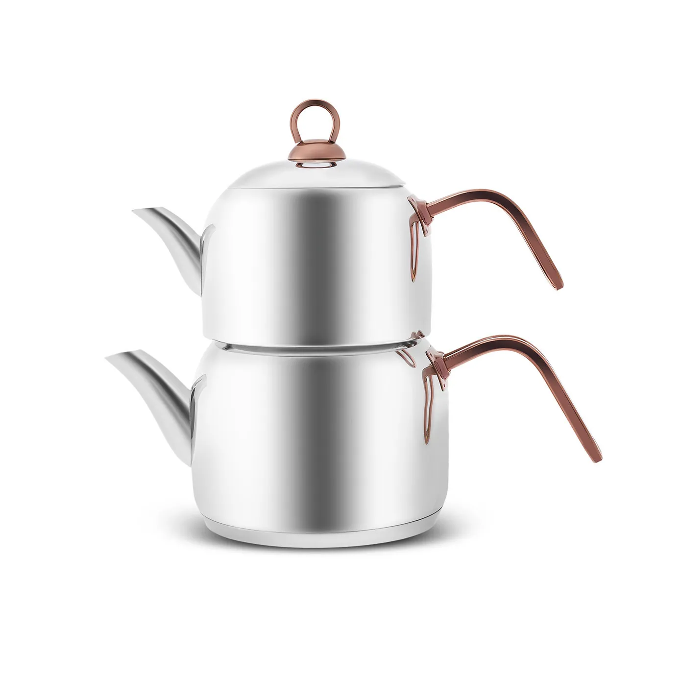 Karaca Manes Stainless Steel Teapot Set, Medium, Rose - Image 4