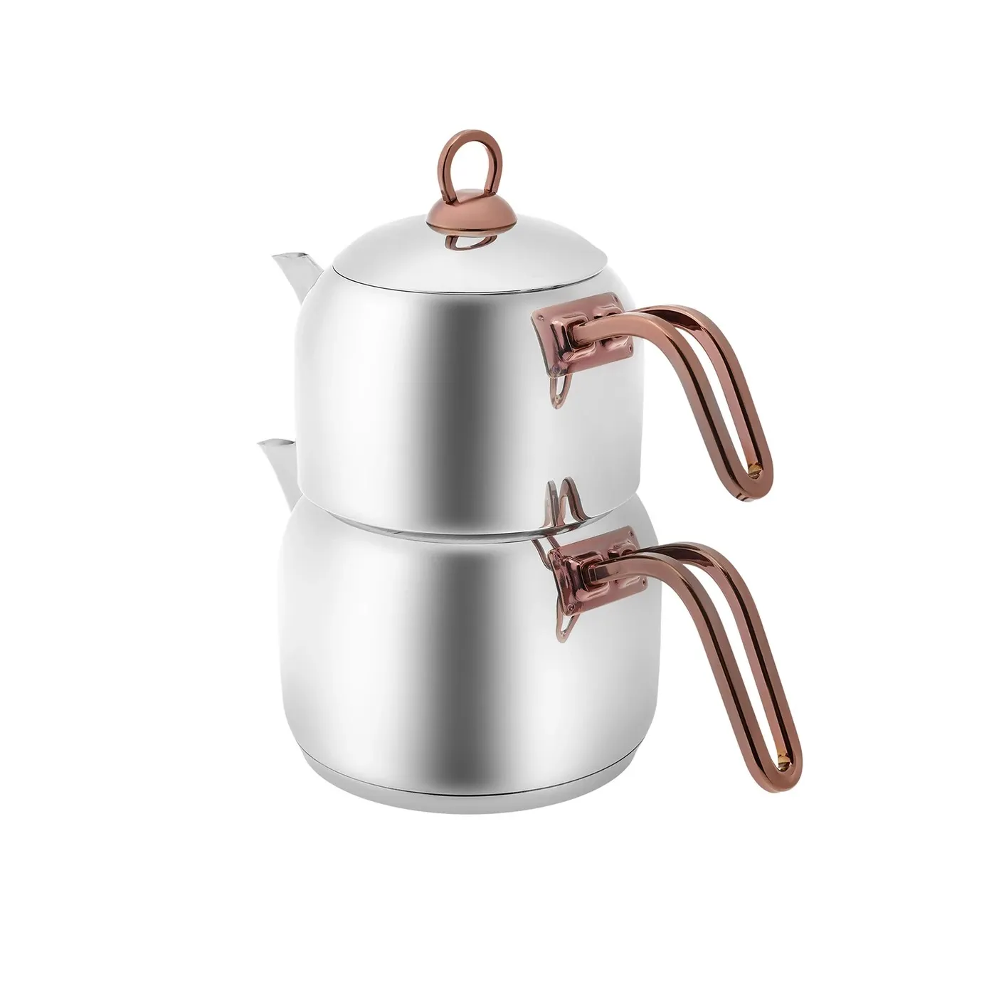 Karaca Manes Stainless Steel Teapot Set, Medium, Rose - Image 5