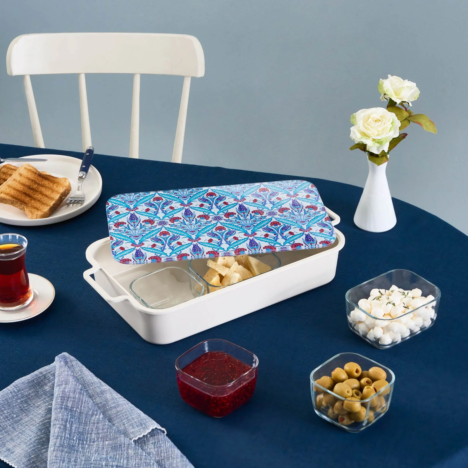 Karaca Mar 8 Piece Breakfast Tableware Set, Multi - Image 9