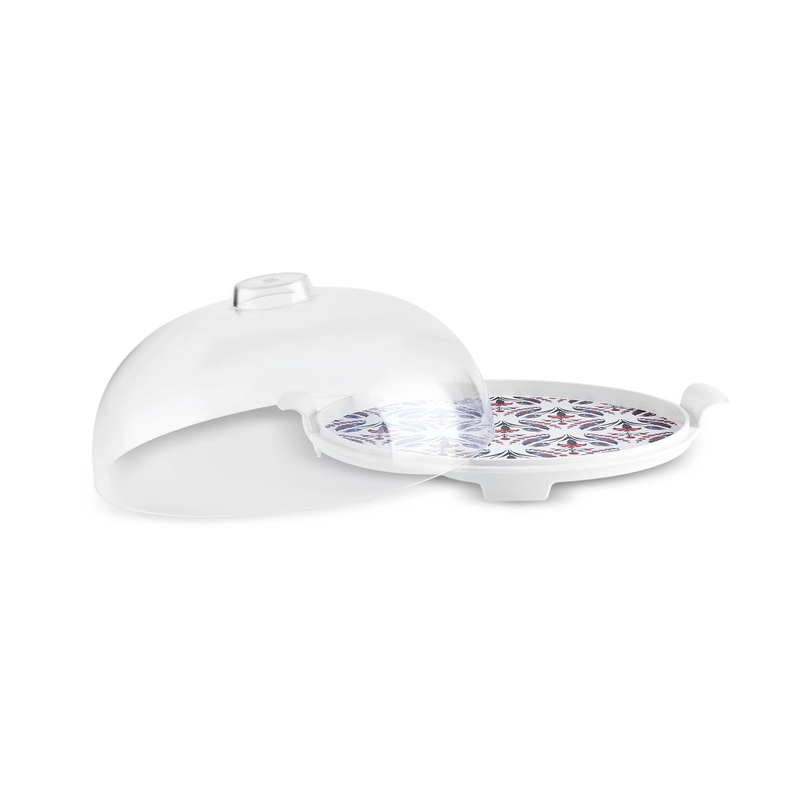 Karaca Mar Cake Stand with Lid, 35cm, Multi - Image 4