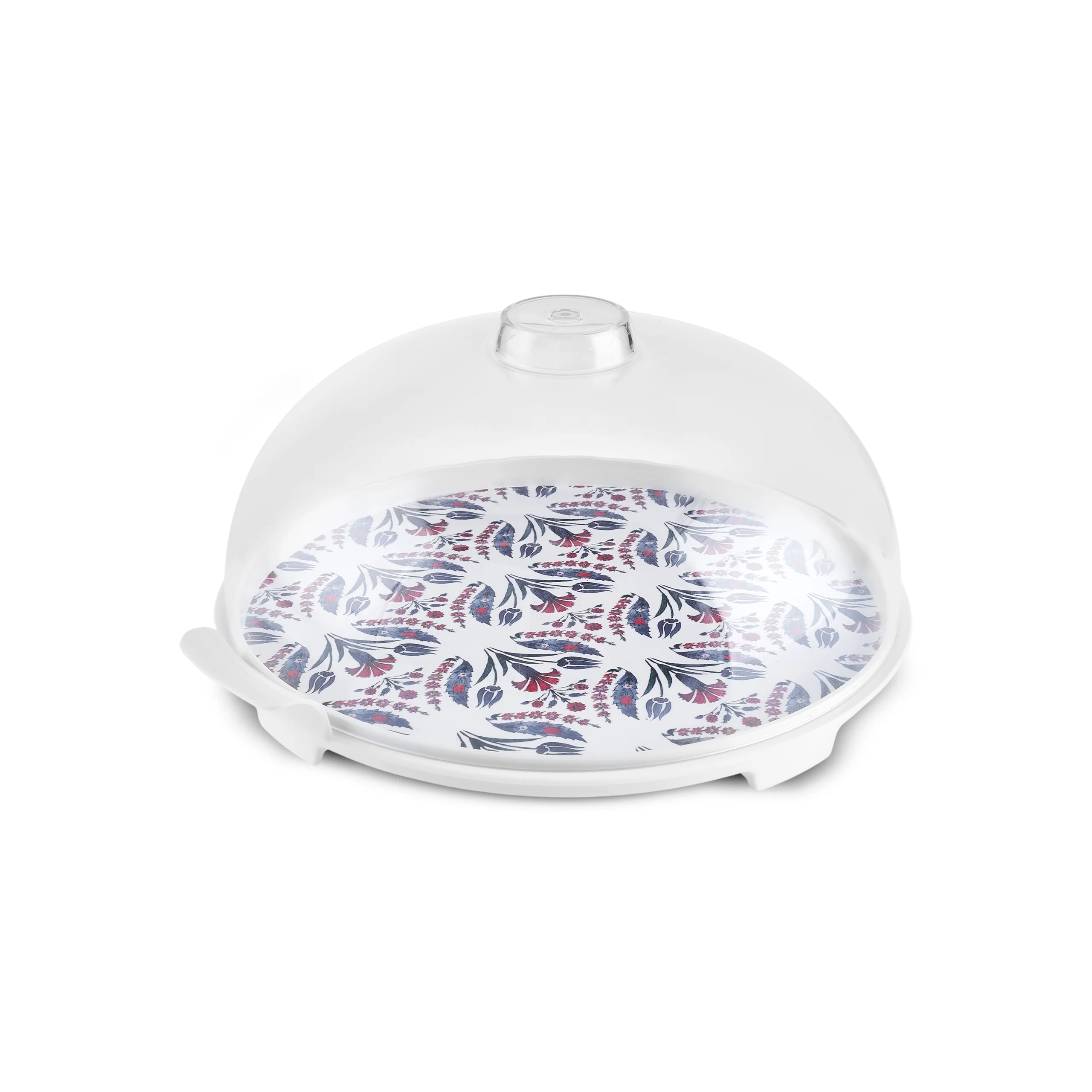 Karaca Mar Cake Stand with Lid, 35cm, Multi - Image 6