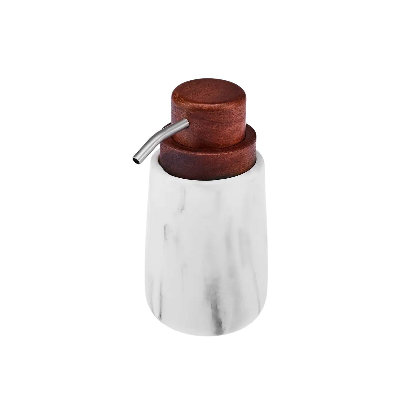 Karaca Marble Lotion Dispencer, 7.98cmx7.98cmx15.5cm, White - Image 2