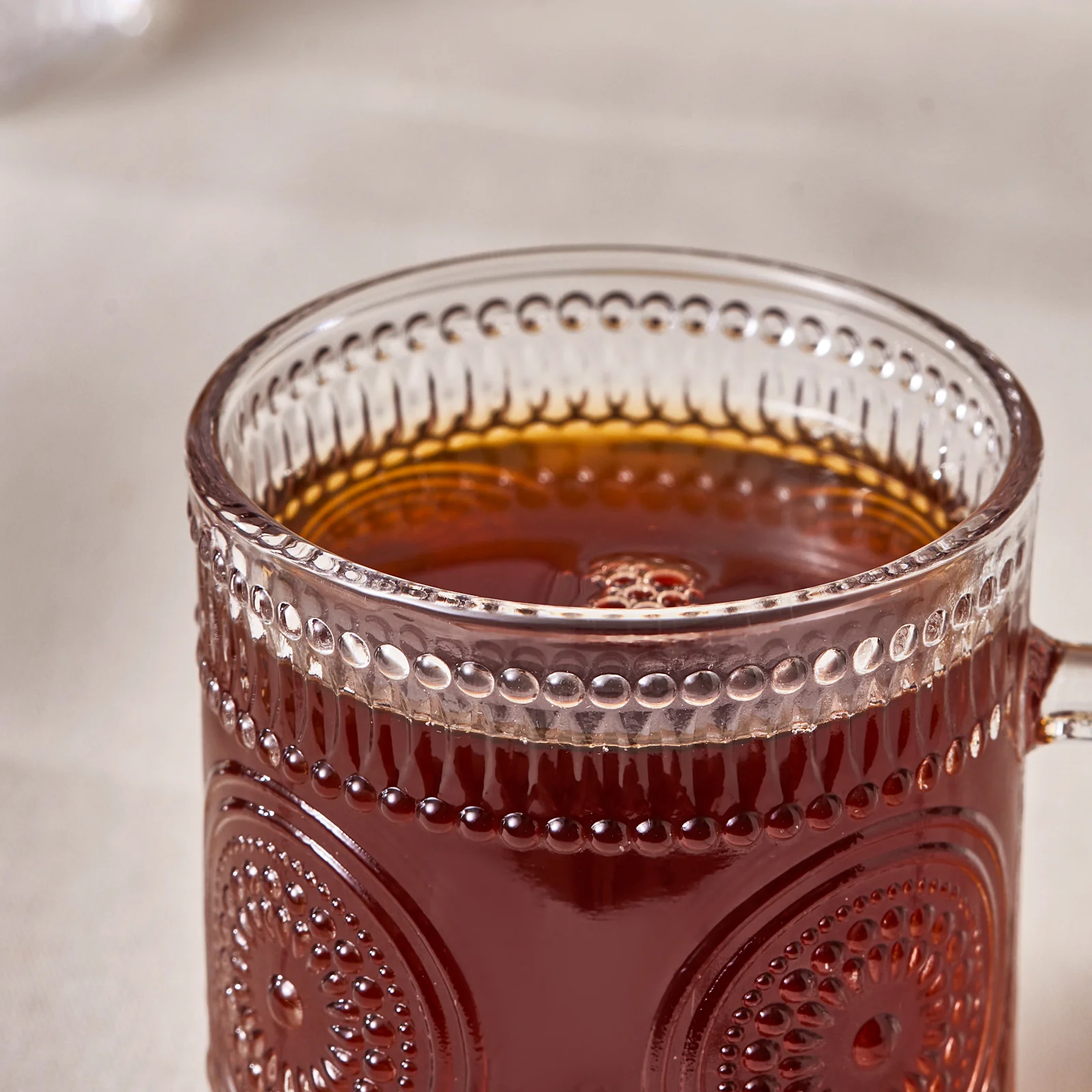 Karaca Margo 6-Piece Glass Turkish Tea Set for 6 People, 155ml, Clear - Image 3