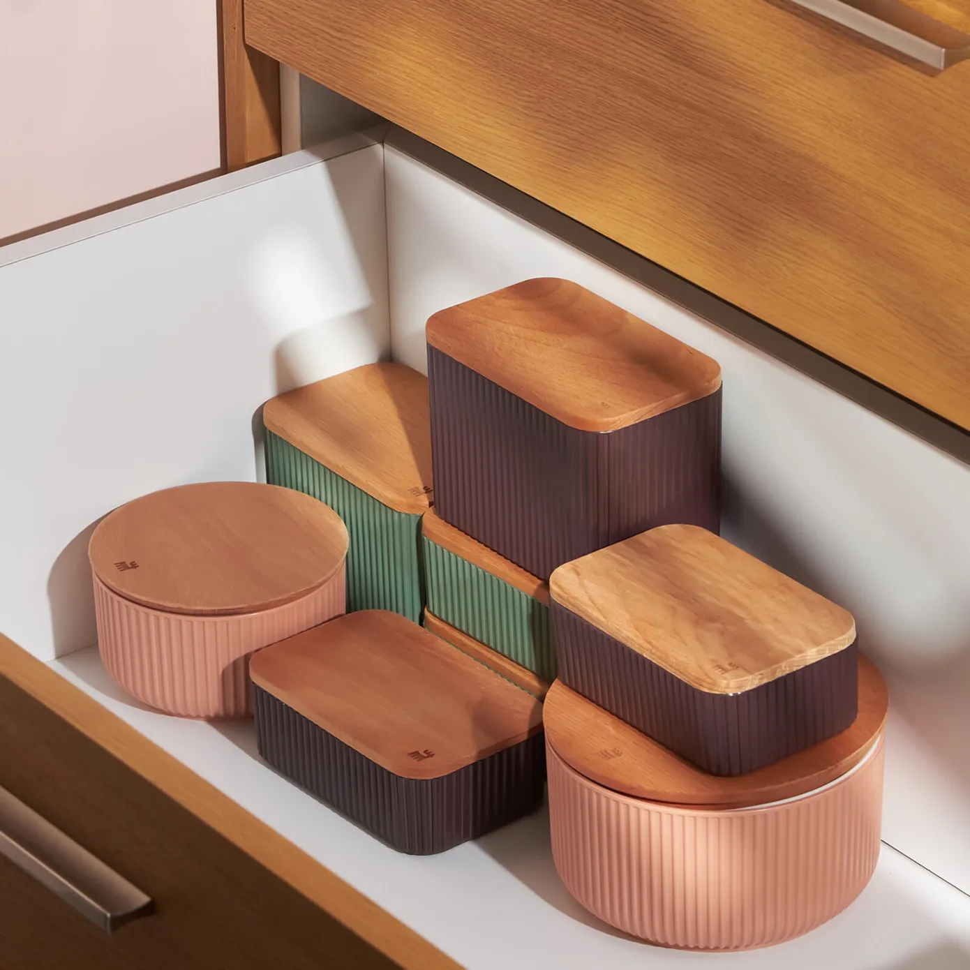 Karaca Massimo 3 Piece Storage Container Set, Green - Image 8