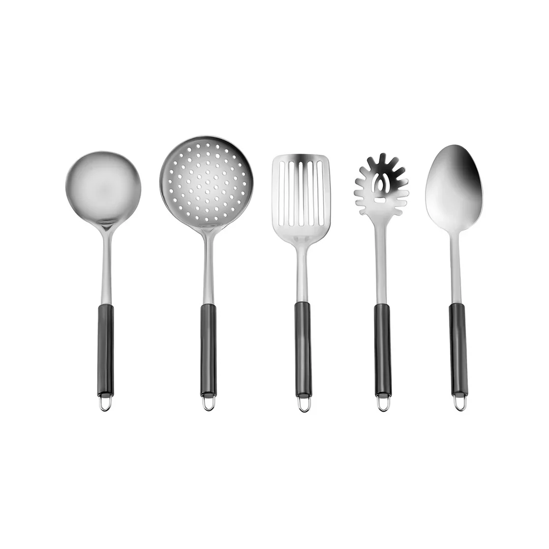 Karaca Apricot Master 5-Piece Serving Set, Black - Image 4