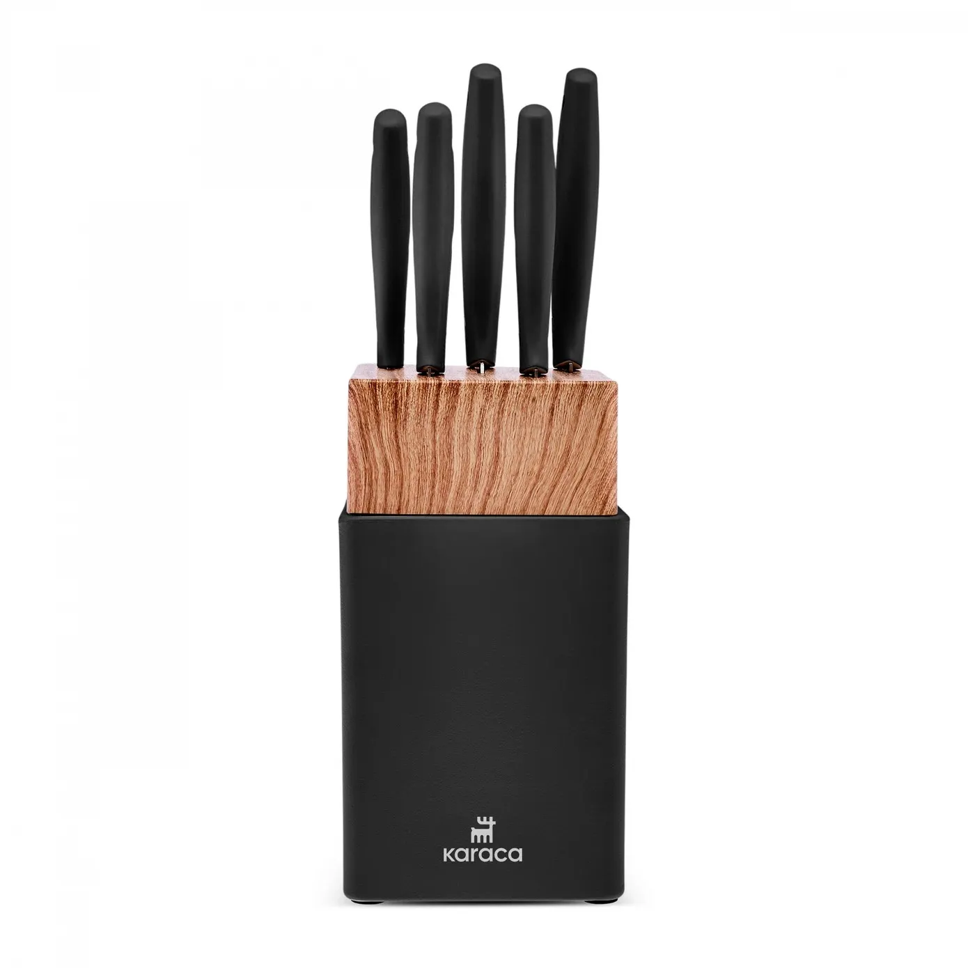 Karaca Mastercut 6-Piece Knife Block Set, Black - Image 3