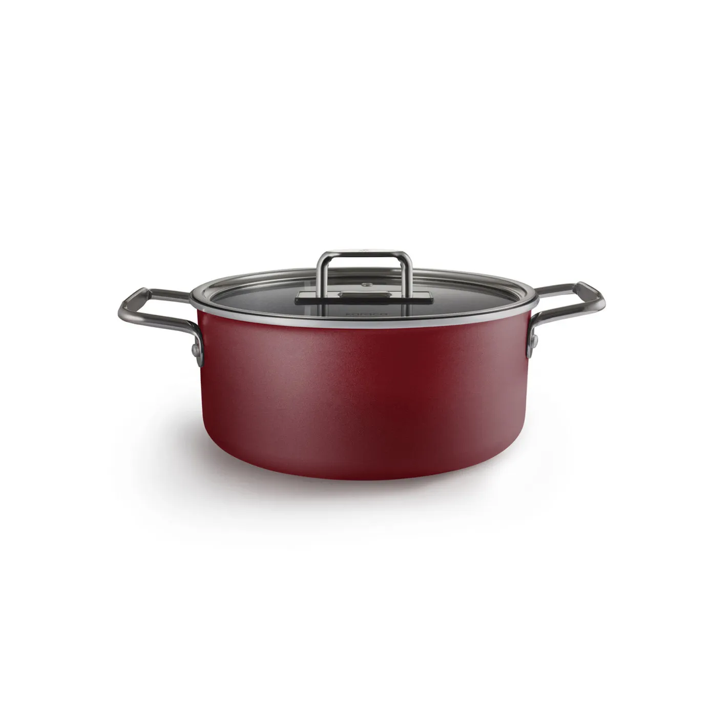 Karaca Mastermaid BioDiamond 9-Piece Non-Stick Cookware Set, Imperial Red Silver - Image 8