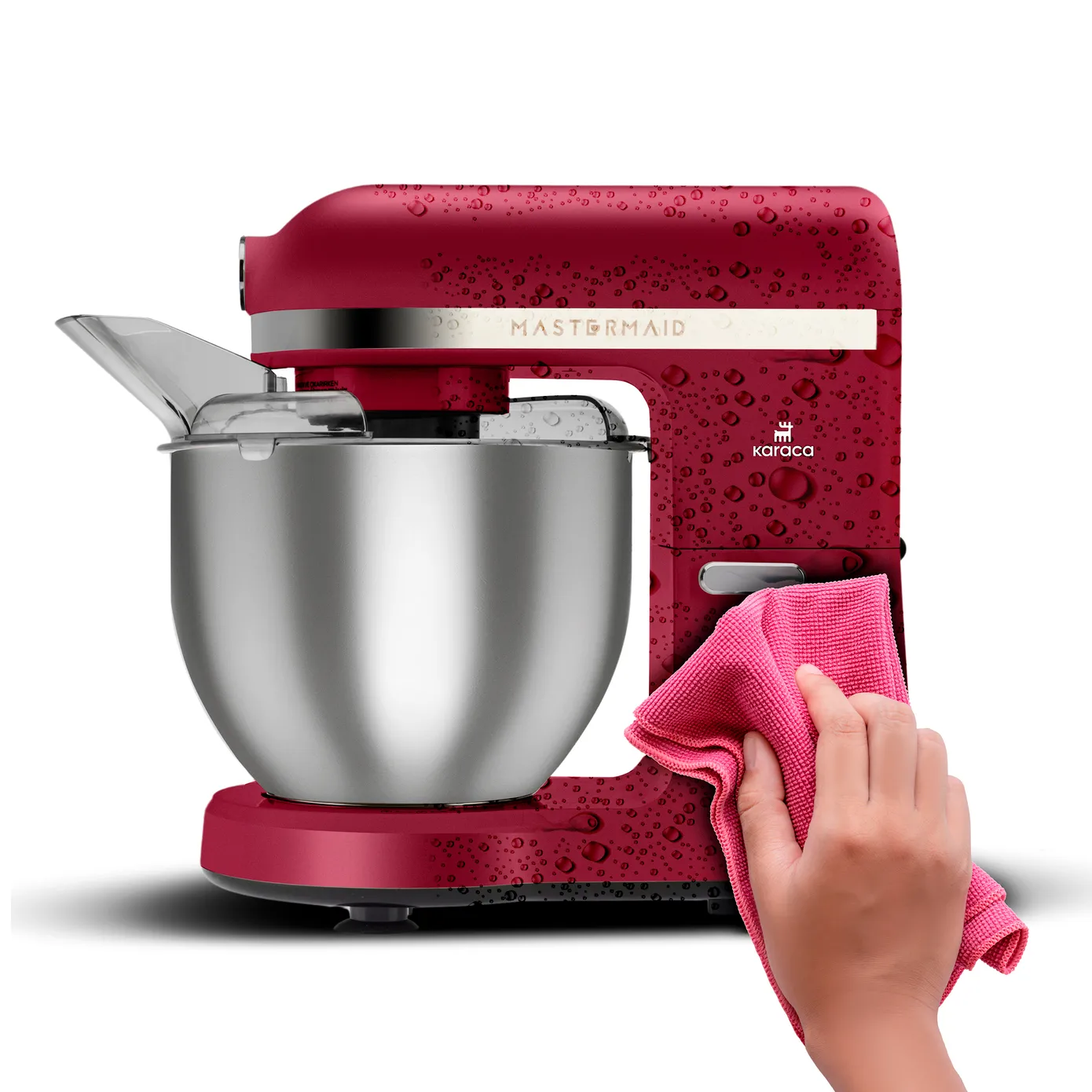 Karaca Mastermaid Chef Pro Zero Side Tech Stand Mixer, 5L, 1500W, Red - Image 10