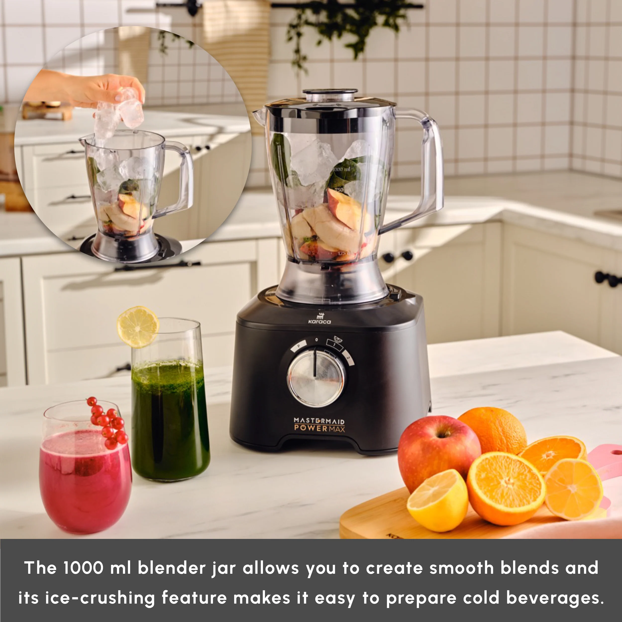 Karaca Mastermaid Power Multifunctional 11 in 1 Food Processor Set, 2500W, Black Silver - Image 6