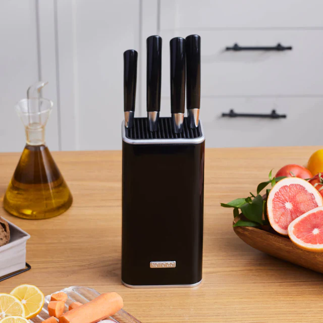 Karaca Mastersharp 6-Piece Stainless Steel Knife Set, 30cm, Black