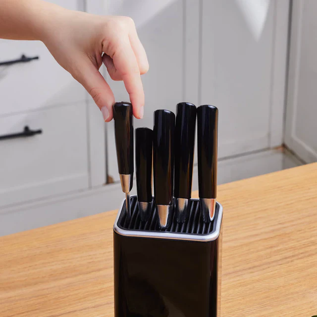 Karaca Mastersharp 6-Piece Stainless Steel Knife Set, 30cm, Black - Image 2