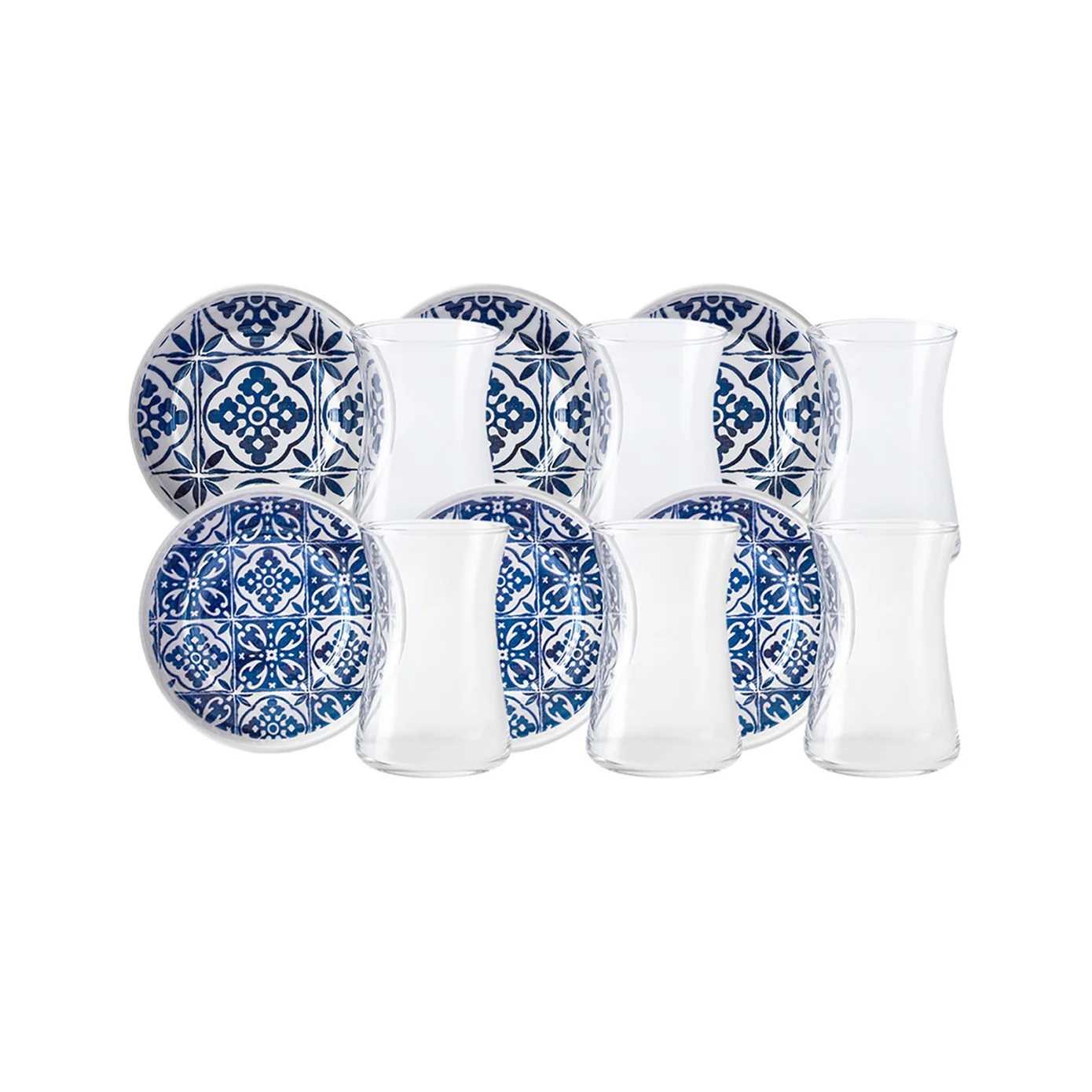 Karaca Mavili 6-Piece Turkish Tea Set for 6 People, 170ml - Image 7