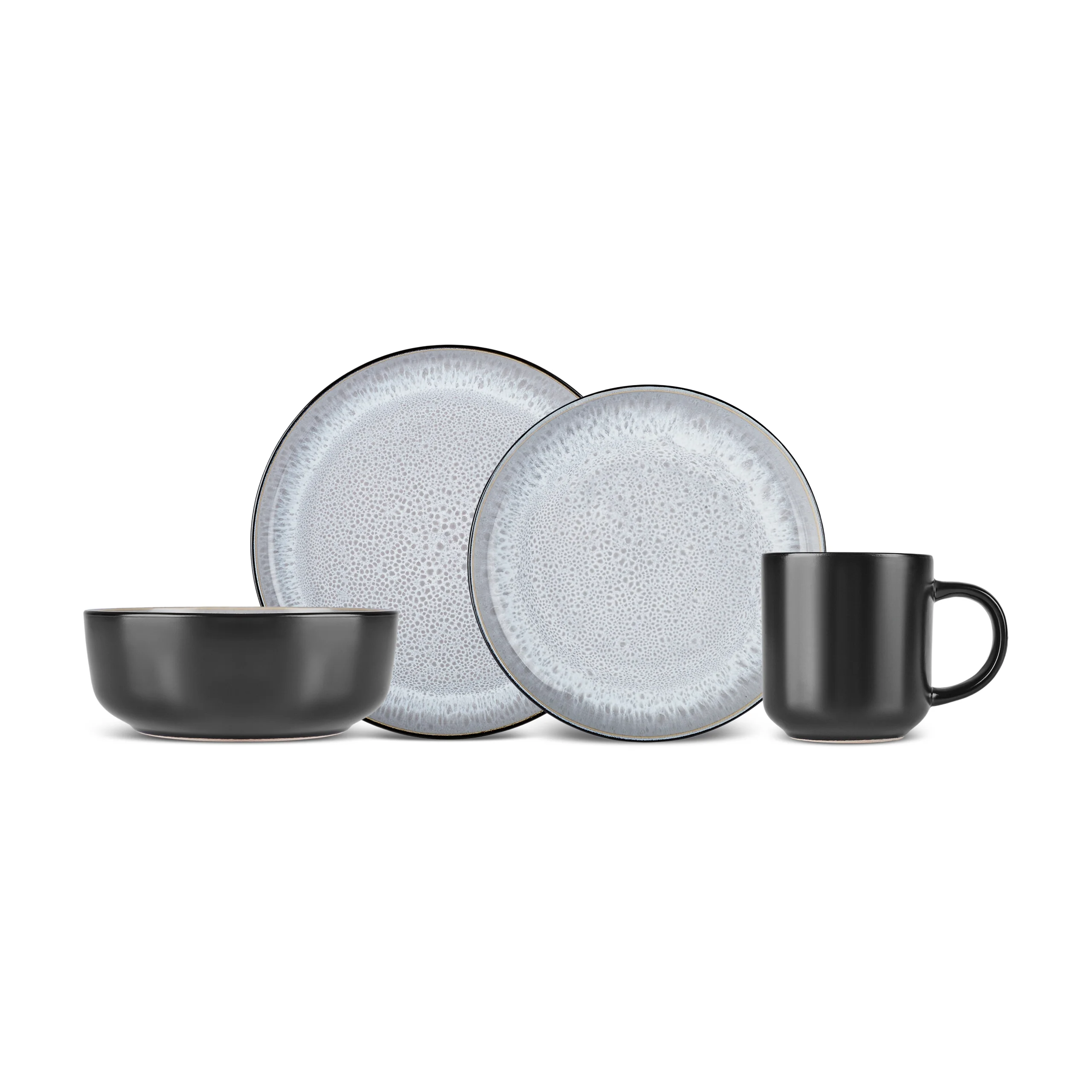 Karaca Messina Reactive Glaze 16-Piece Dinner Set for 4 People, Multi - Image 12