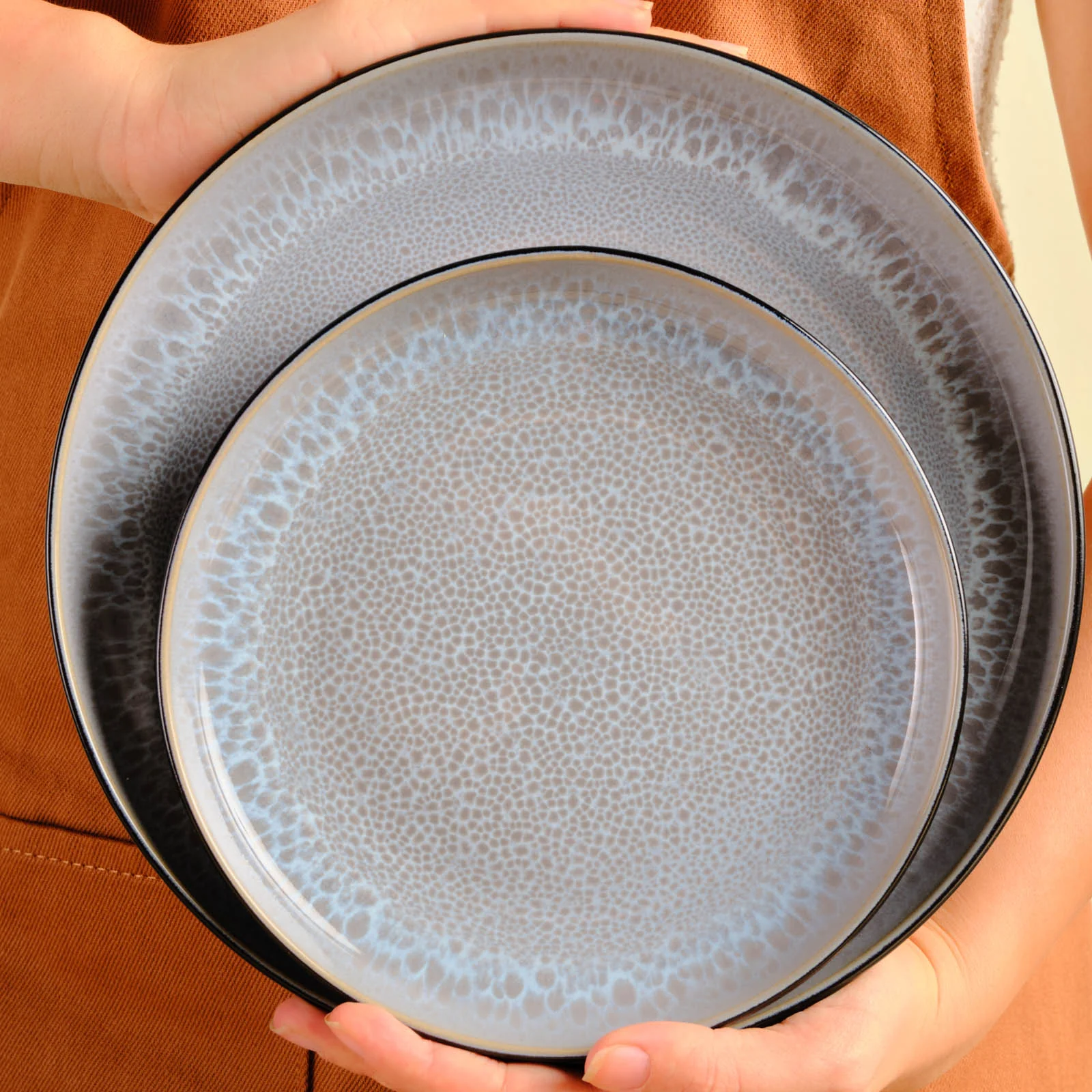 Karaca Messina Reactive Glaze 16-Piece Dinner Set for 4 People, Multi - Image 7