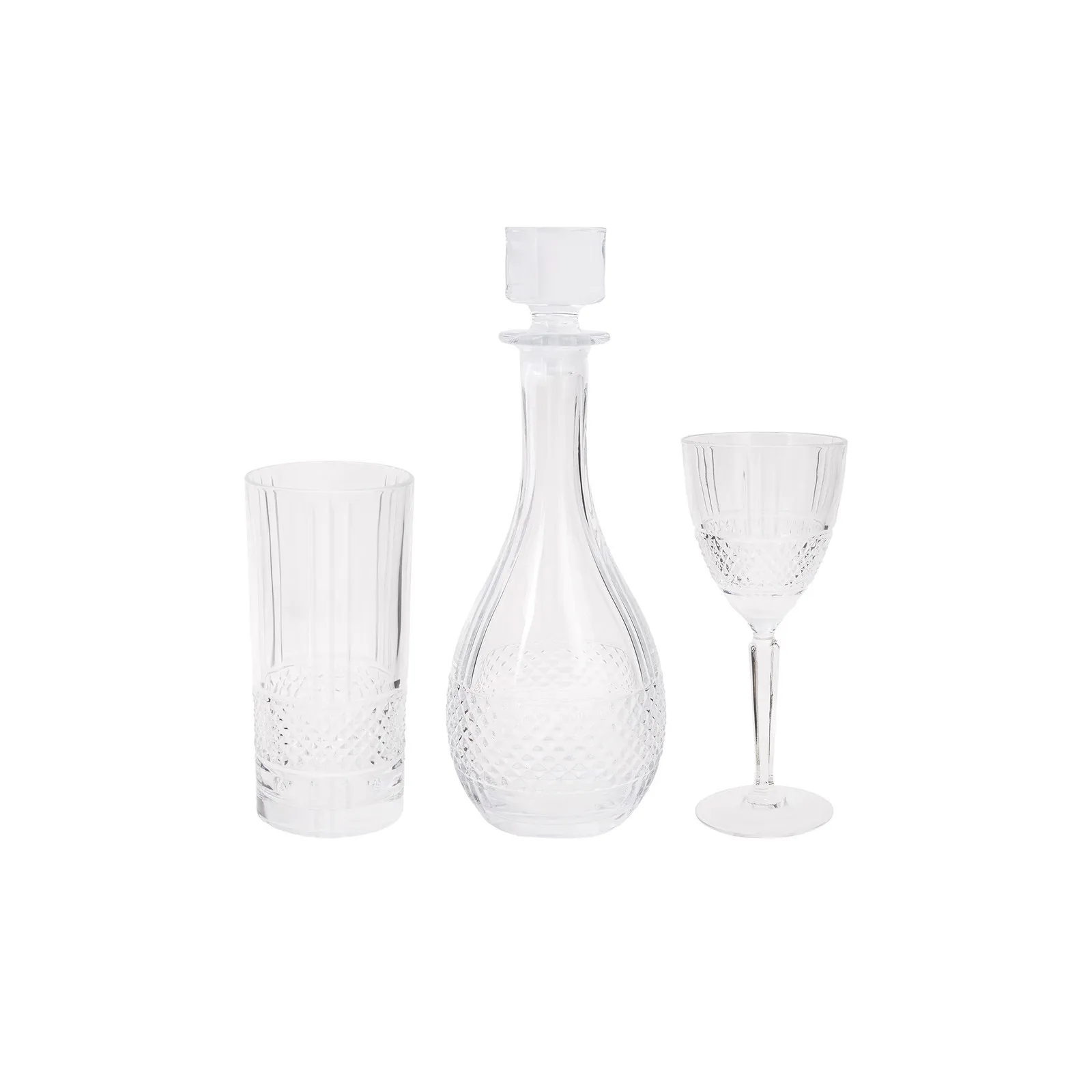 Karaca Milan 25 Piece Glass Set for 12 People, Clear