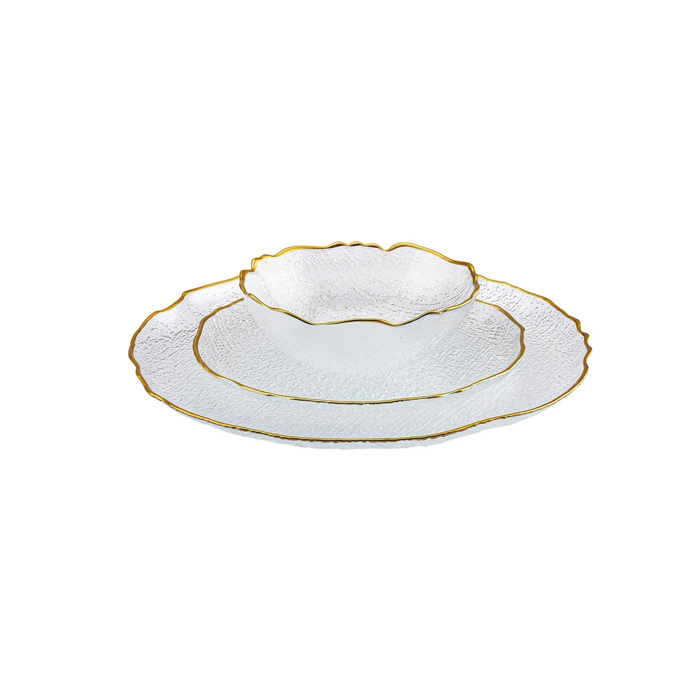 Karaca Milanda 12-Piece Glass Dinner Set for 4 People, Gold - Image 16