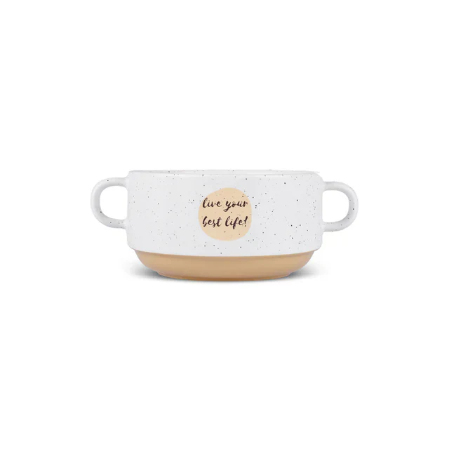 Karaca Monet Flower 3-Piece Stoneware Cereal/Soup Bowl, 460ml, Multi - Image 10