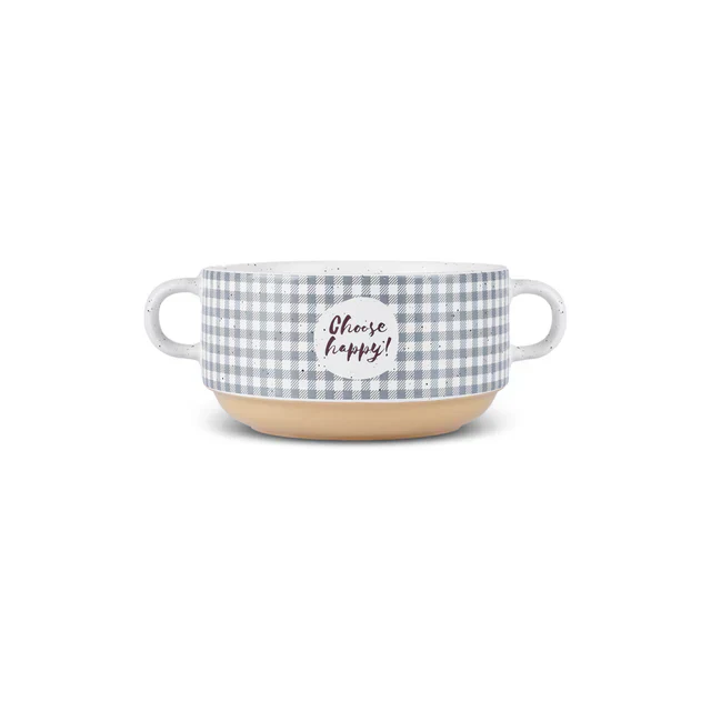 Karaca Monet Flower 3-Piece Stoneware Cereal/Soup Bowl, 460ml, Multi - Image 8