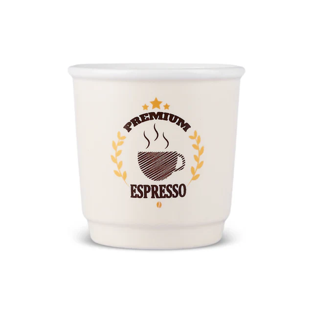 Karaca Monet 4-Piece Stoneware Espresso Turkish Coffee Cup Set for 4 People, 90ml, Multi - Image 5