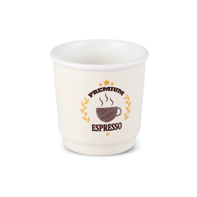 Karaca Monet 4-Piece Stoneware Espresso Turkish Coffee Cup Set for 4 People, 90ml, Multi - Image 6