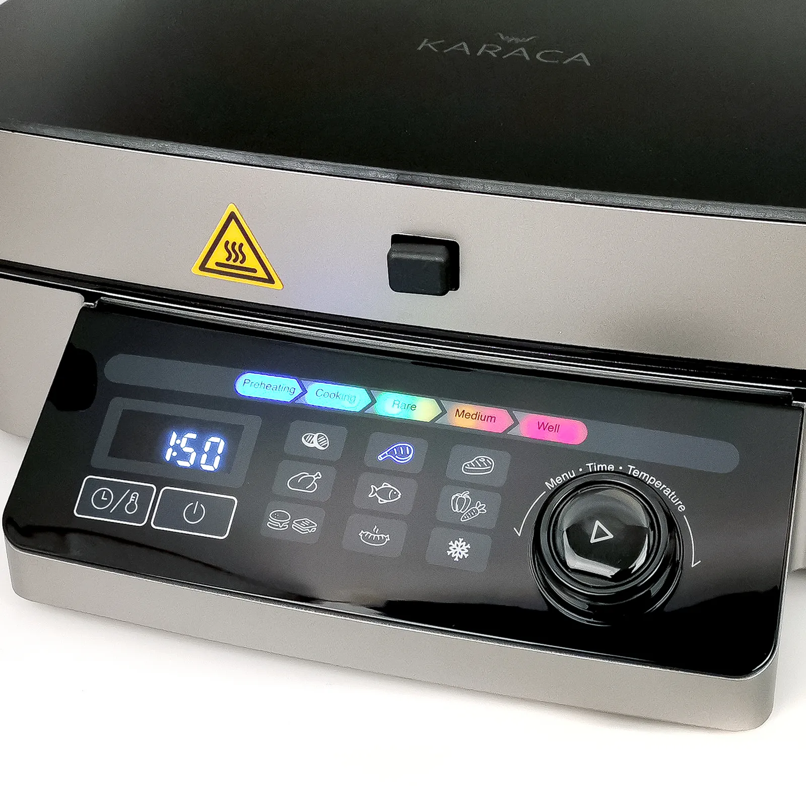 Karaca Multigrill Grill and Sandwich Toaster, 9 Automatic Settings, Silver Black - Image 10