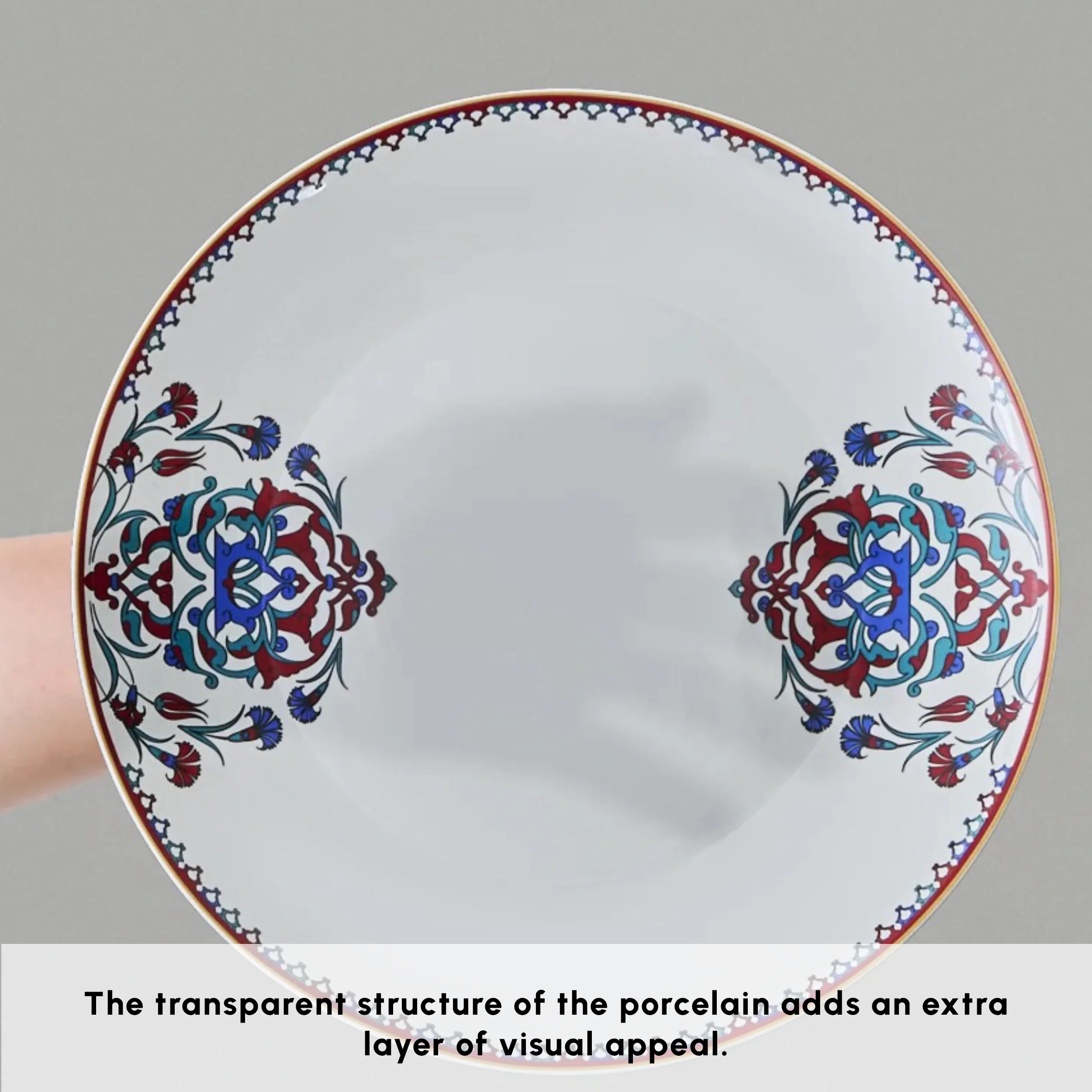 Karaca Bone China Nakkaş 26-Piece Serveware Set for 6 People, Multi - Image 5