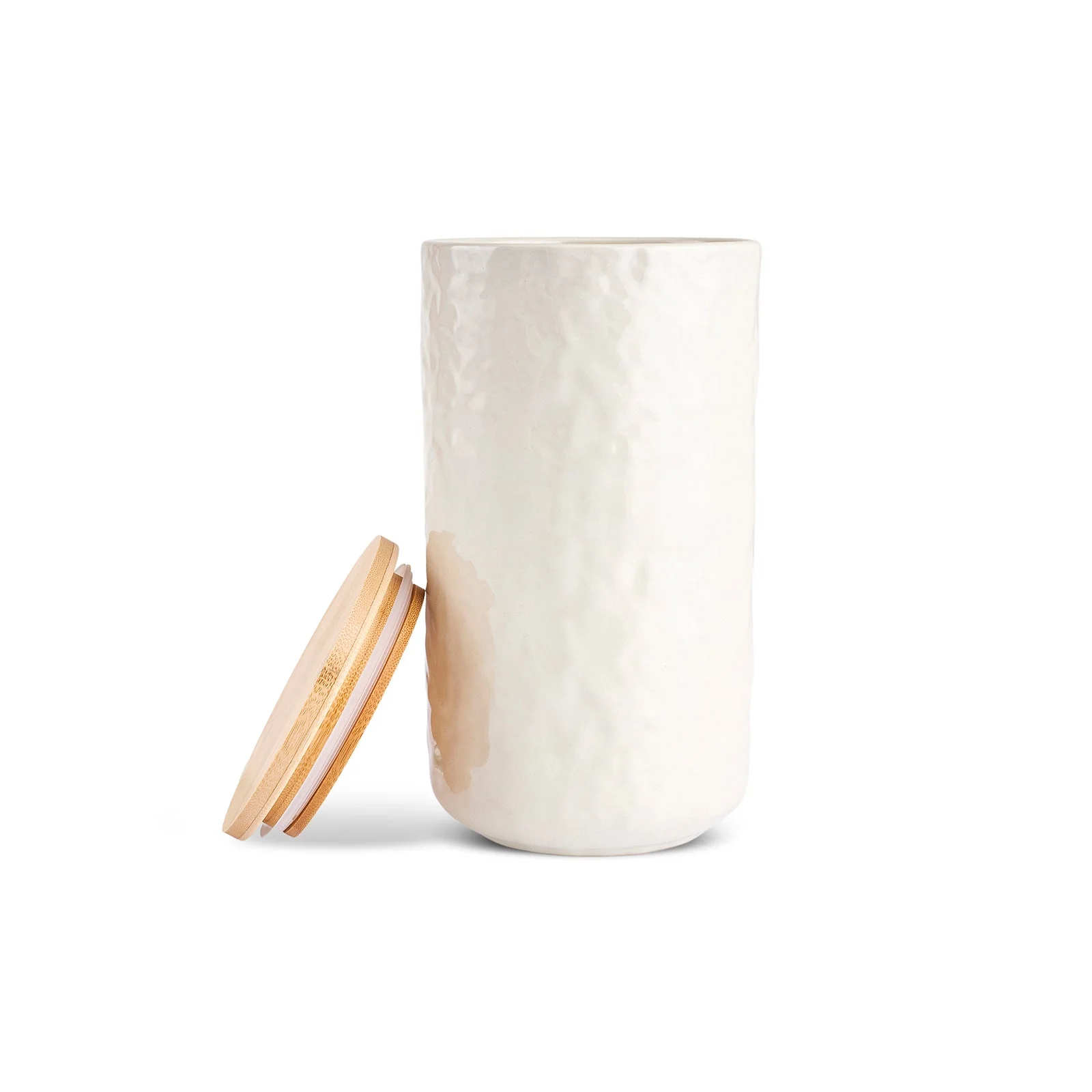 Karaca Nebula Stoneware Storage Container, 18cm, Beige - Image 3